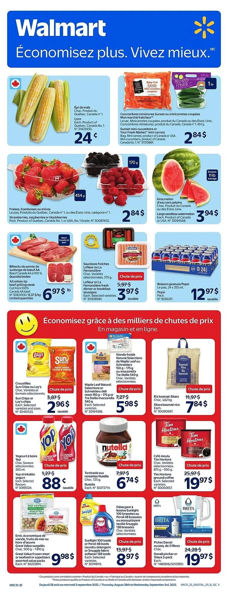 Walmart flyer from August 28 to September 3 2025 - flyer page 1