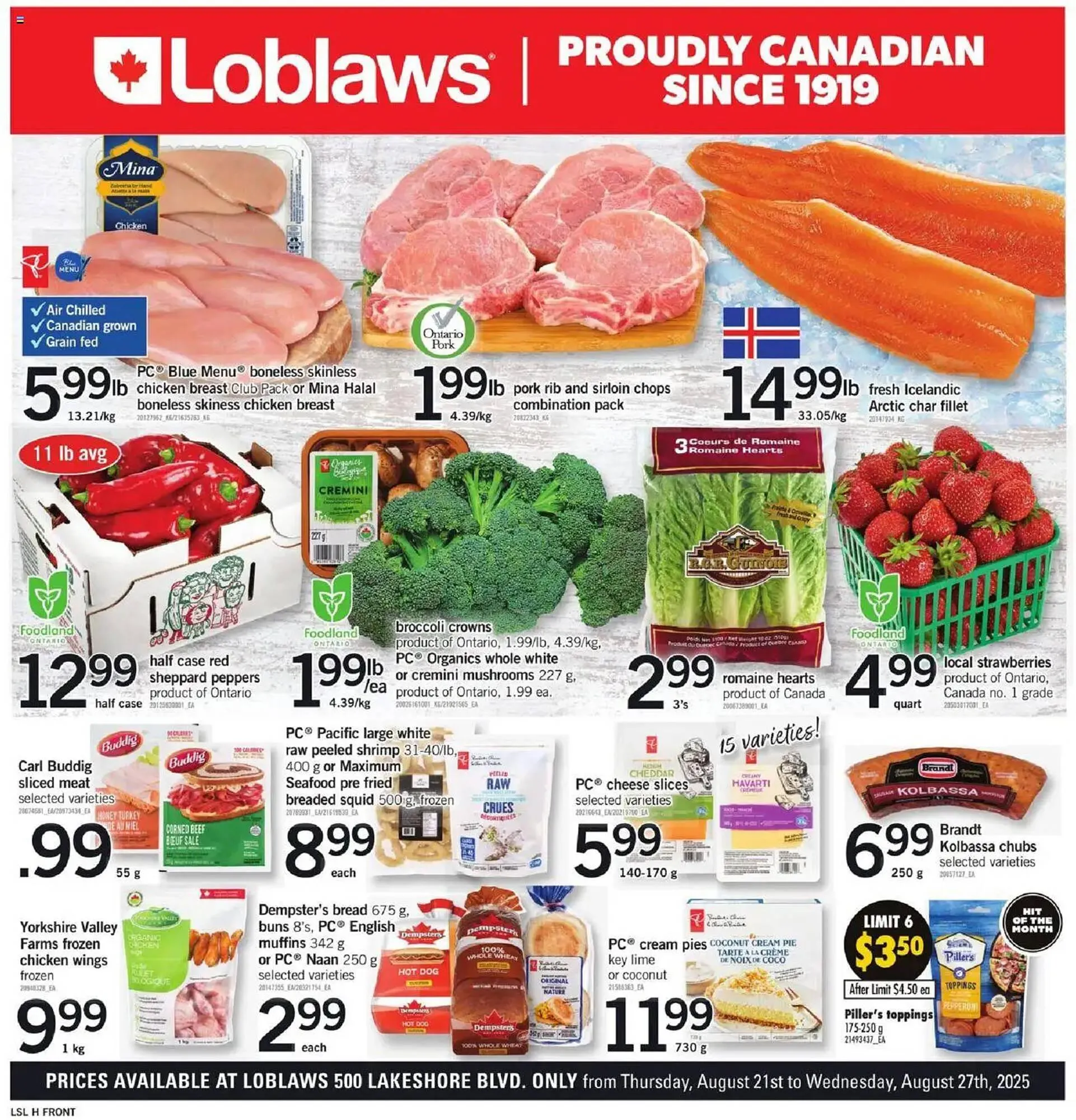 Loblaws flyer from August 21 to August 28 2025 - flyer page 1