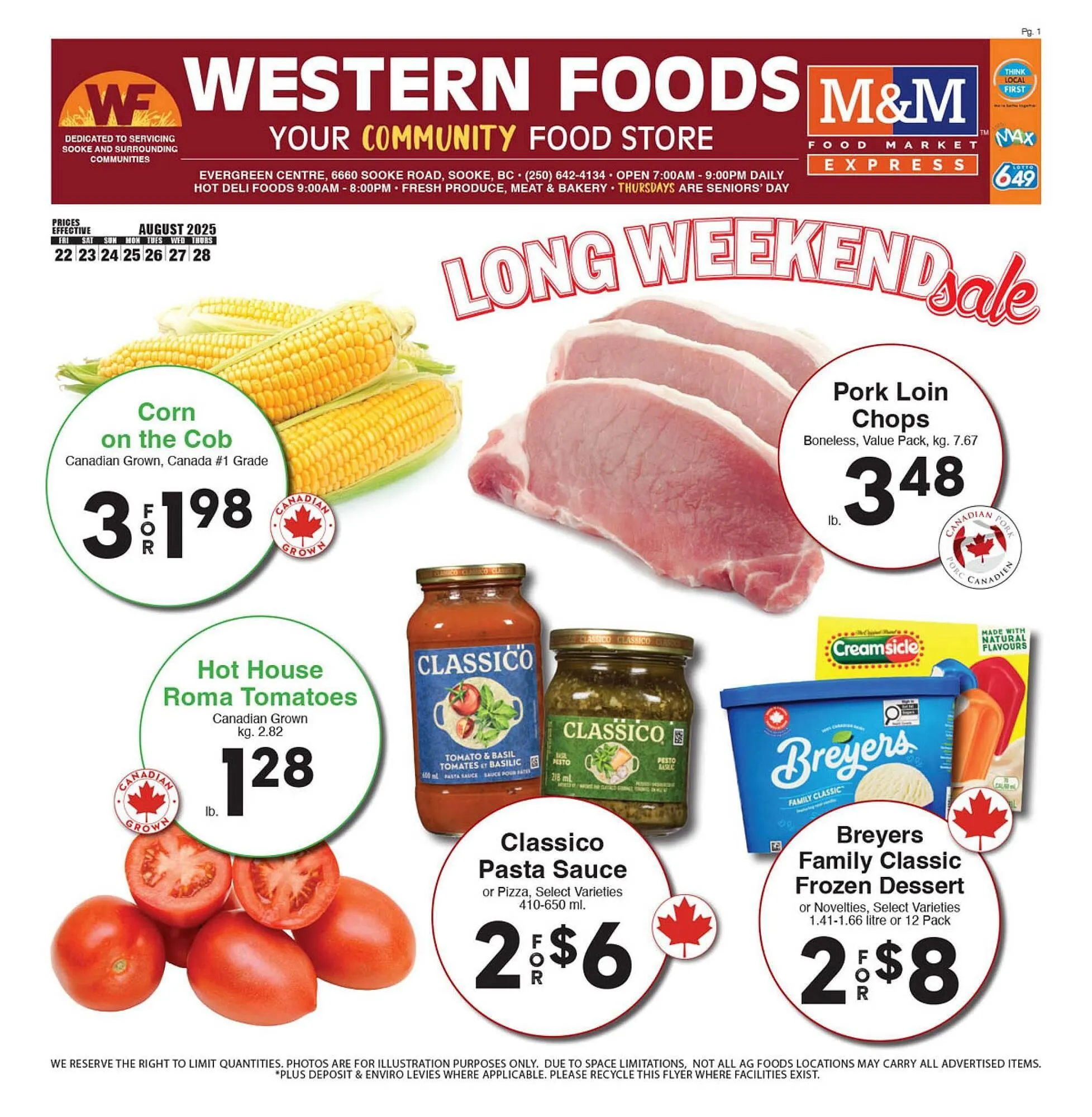 Western Foods flyer from August 22 to August 28 2025 - flyer page 1