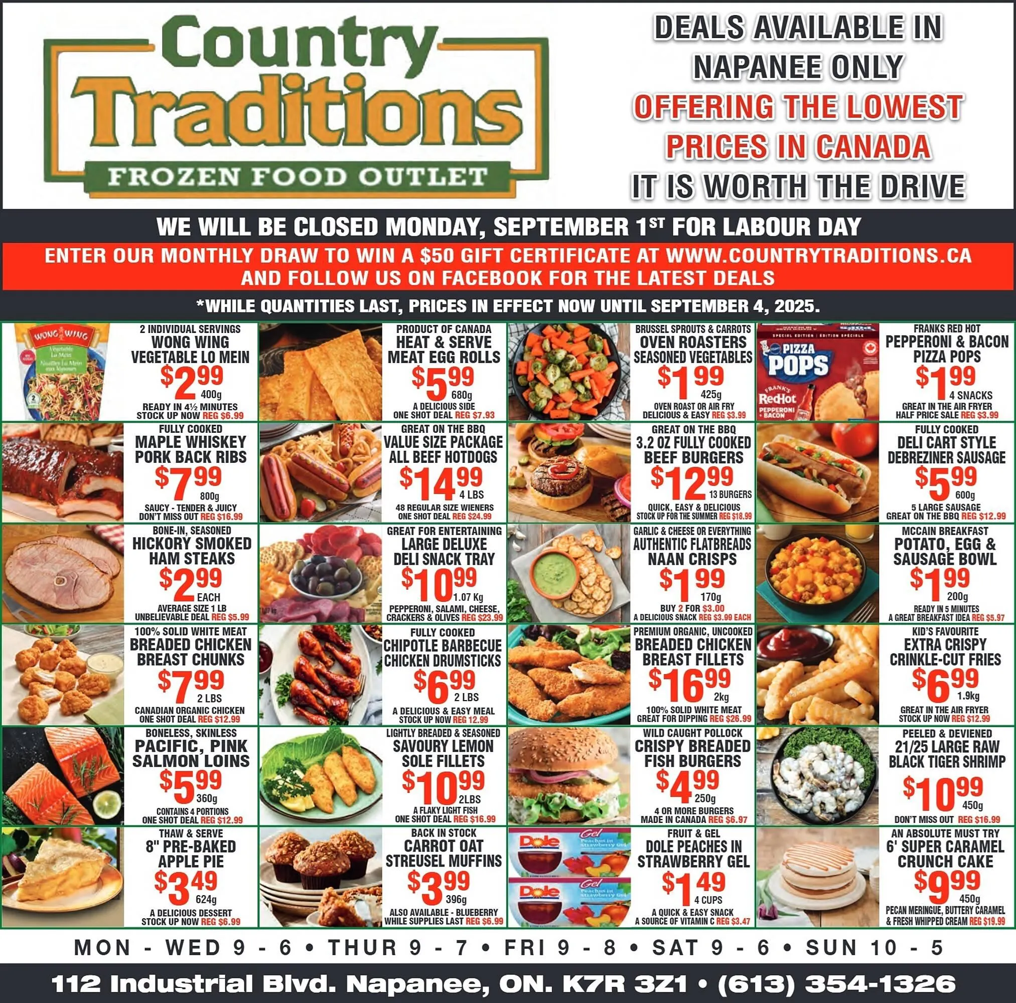 Country Traditions flyer from August 28 to September 3 2025 - flyer page 1