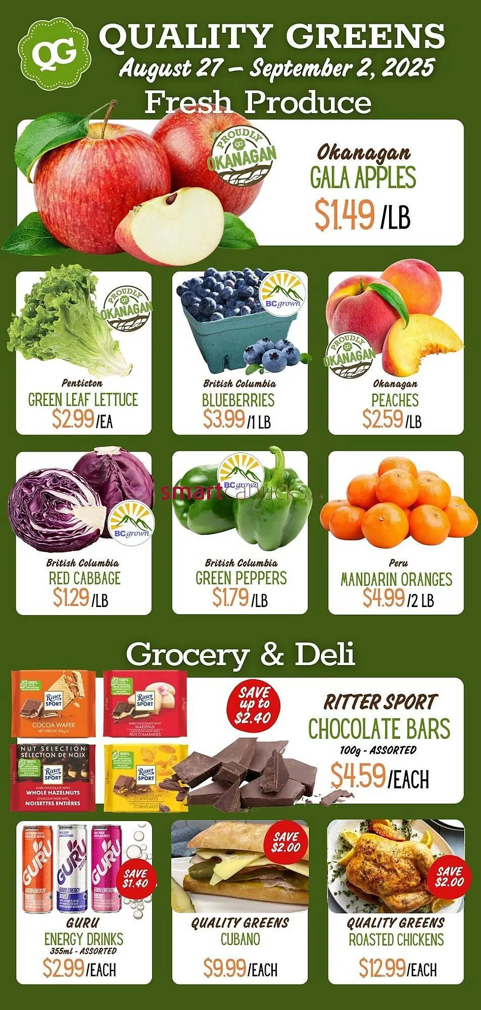 Quality Greens flyer from August 27 to September 9 2025 - flyer page 1