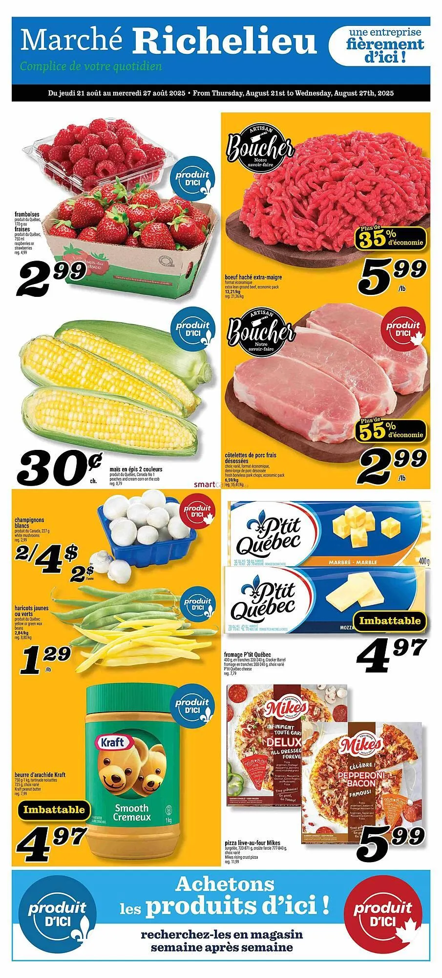 Marché Richelieu flyer from August 21 to August 27 2025 - flyer page 1