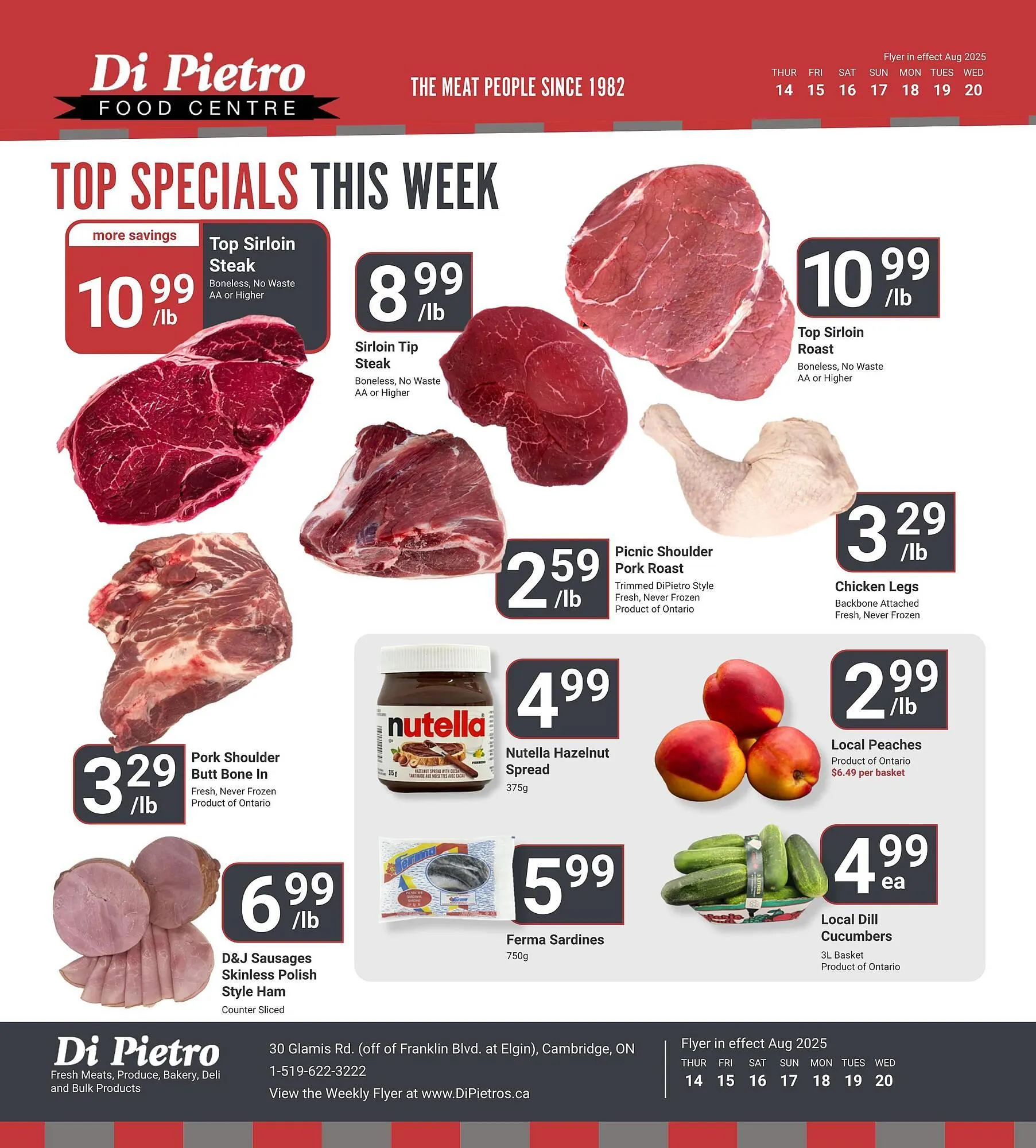 Di Pietro flyer from August 14 to August 20 2025 - flyer page 1