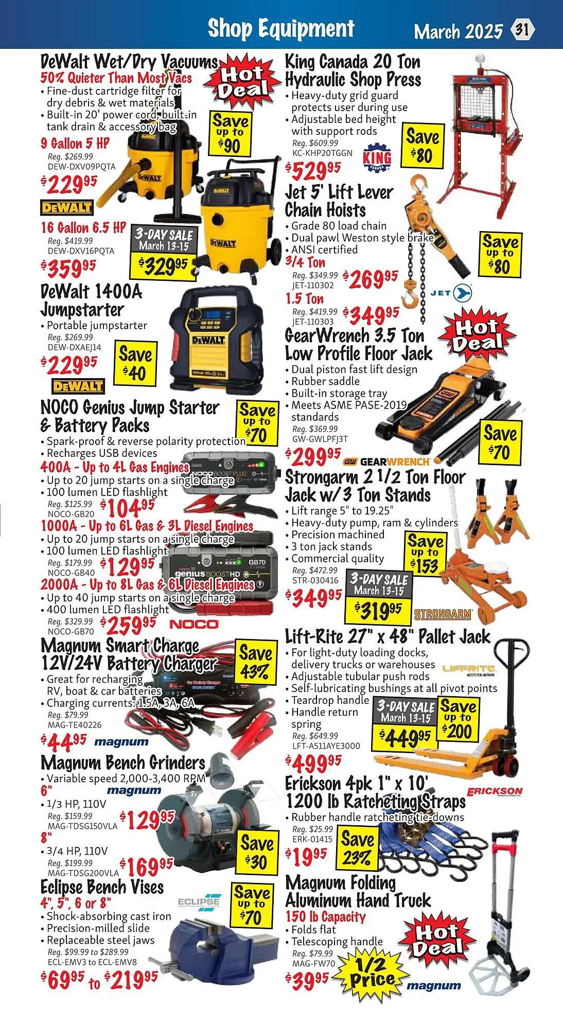 KMS Tools flyer from March 1 to March 31 2025 - flyer page 31