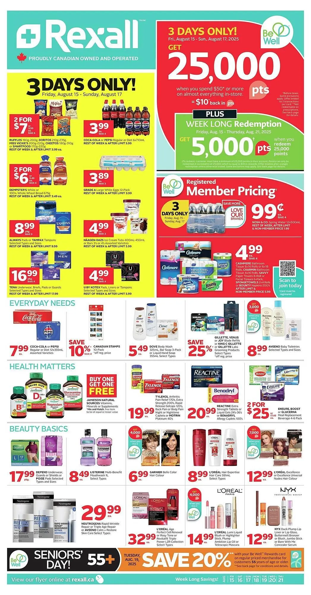 Rexall flyer from August 14 to August 21 2025 - flyer page 1