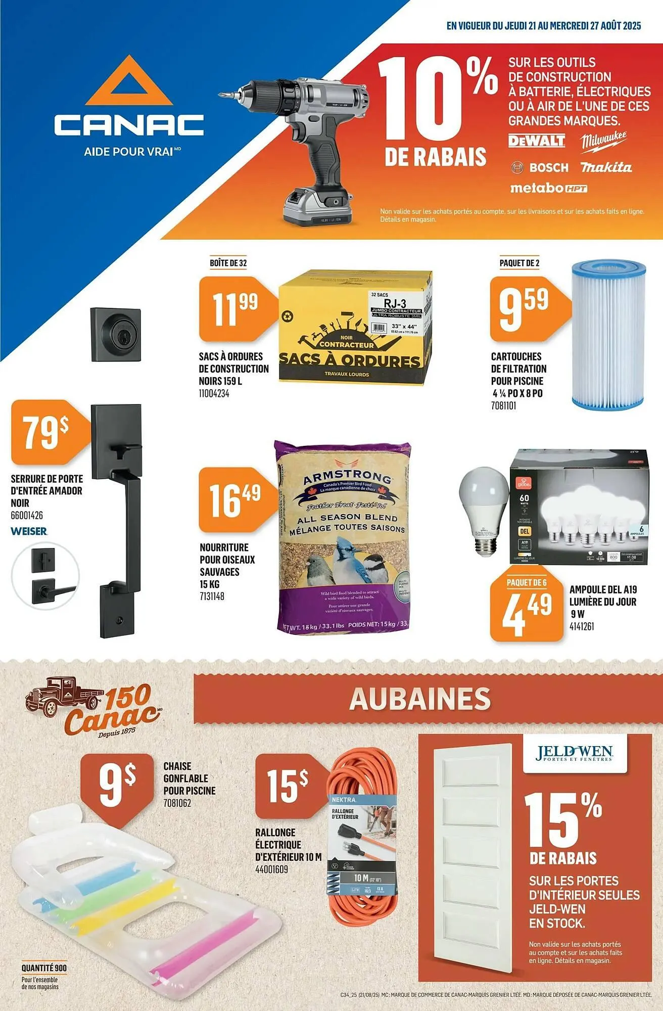 Canac flyer from August 21 to August 27 2025 - flyer page 1