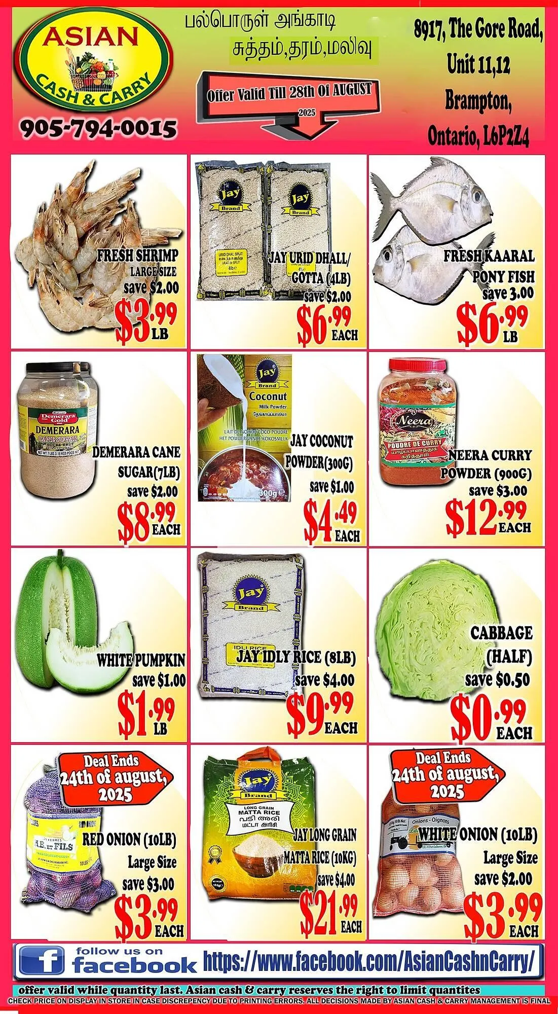 Asian Cash & Carry flyer from August 22 to August 28 2025 - flyer page 1