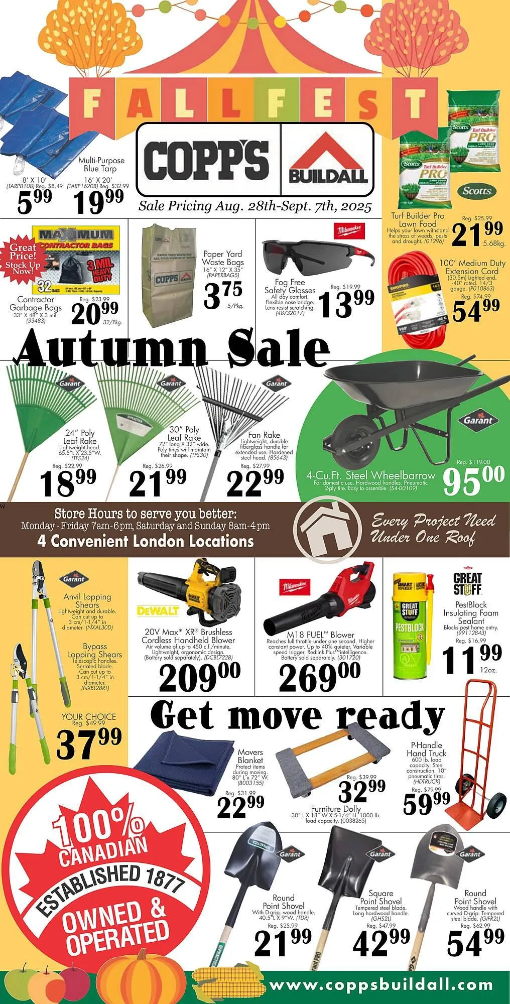 Copp's Buildall flyer from August 29 to September 4 2025 - flyer page 1