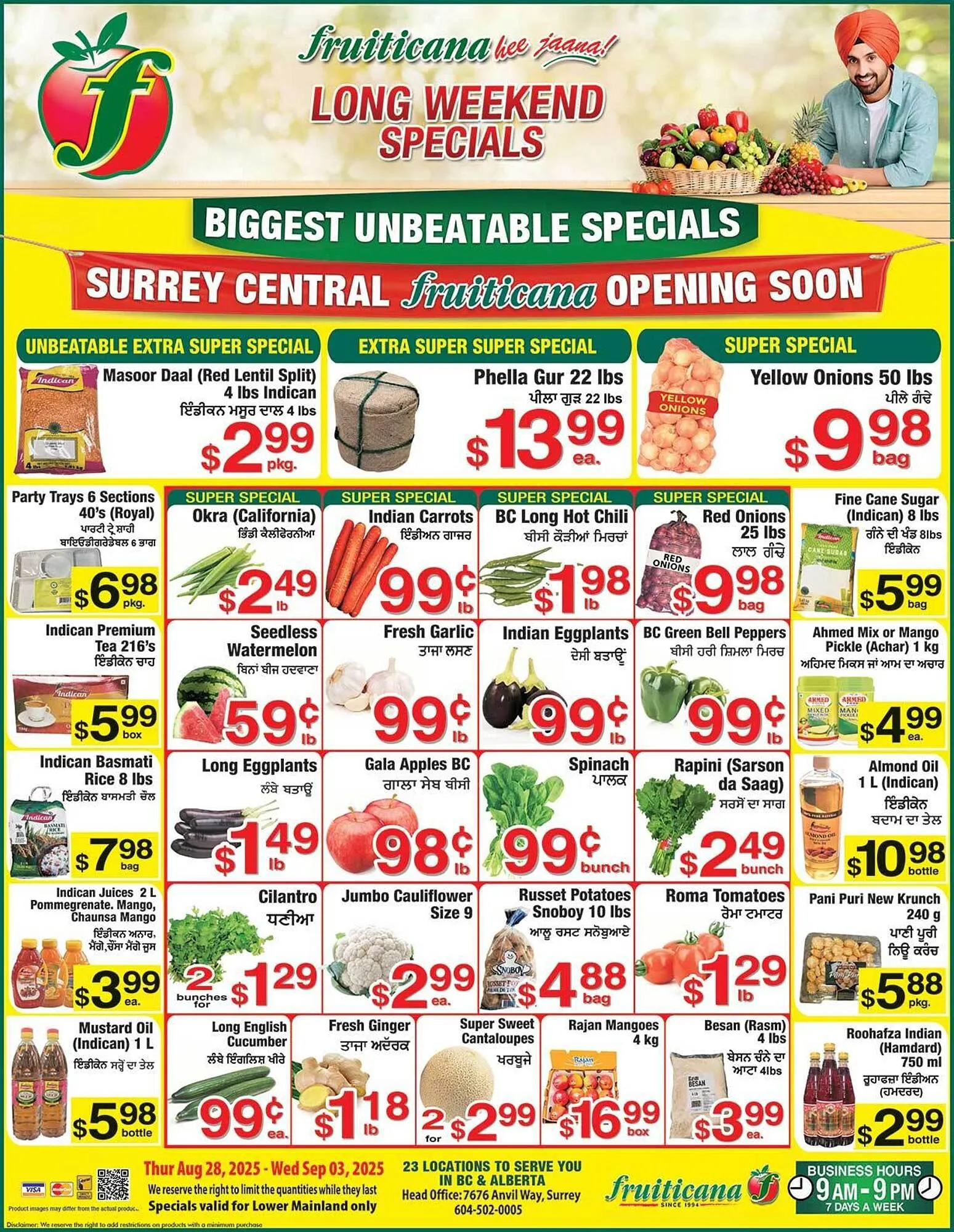 Fruiticana flyer from August 28 to September 3 2025 - flyer page 1