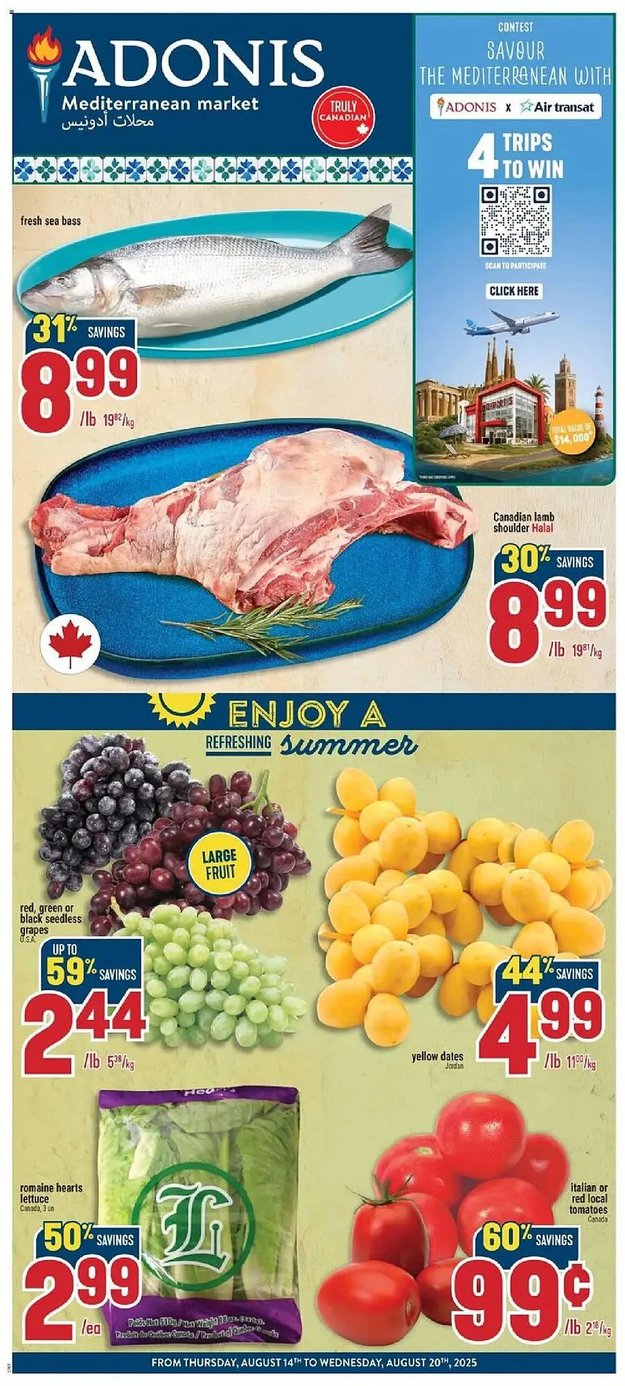Marché Adonis flyer from August 14 to August 21 2025 - flyer page 1