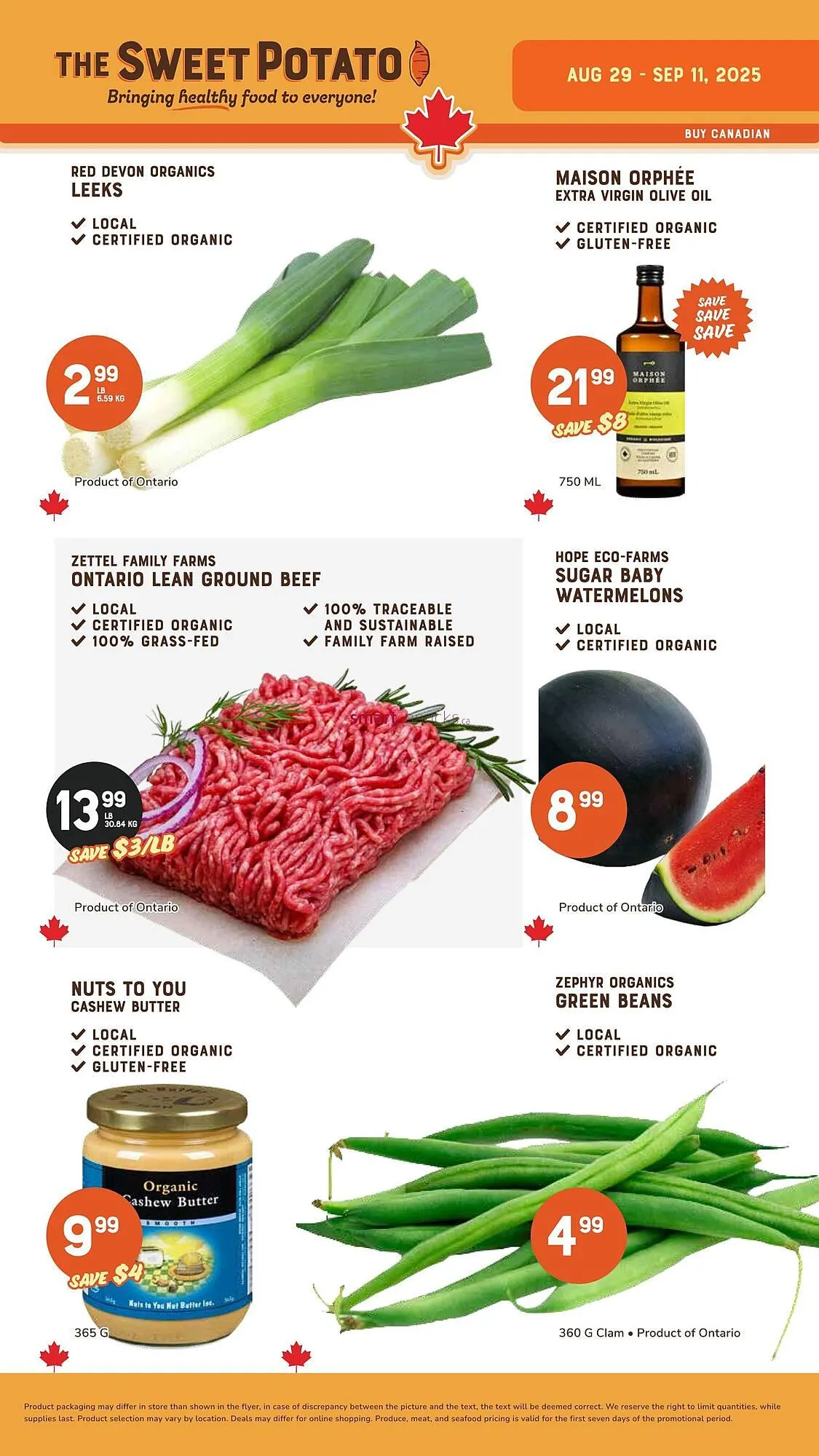 The Sweet Potato flyer from August 29 to September 4 2025 - flyer page 1