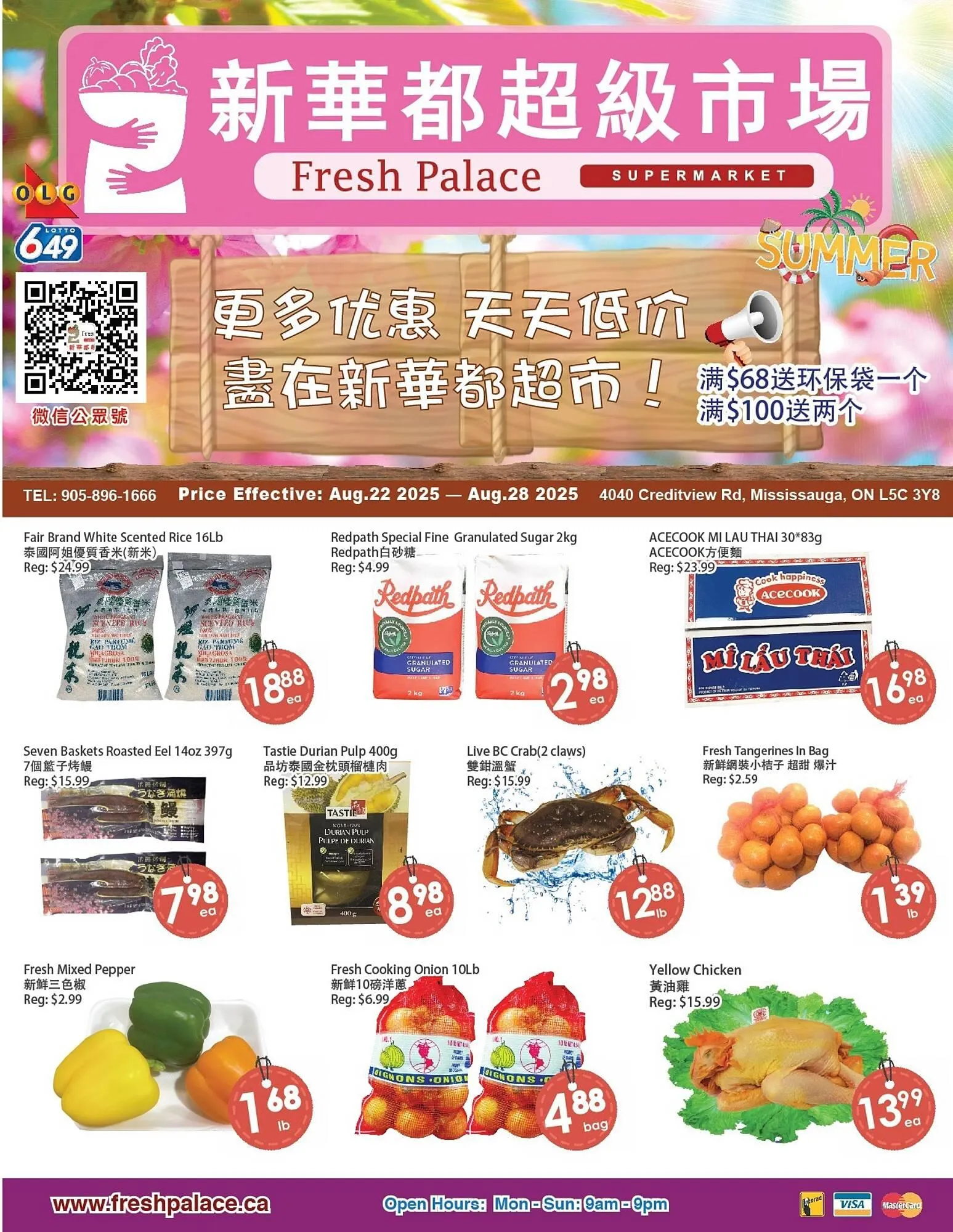 Fresh Palace Supermarket flyer from August 22 to August 28 2025 - flyer page 1