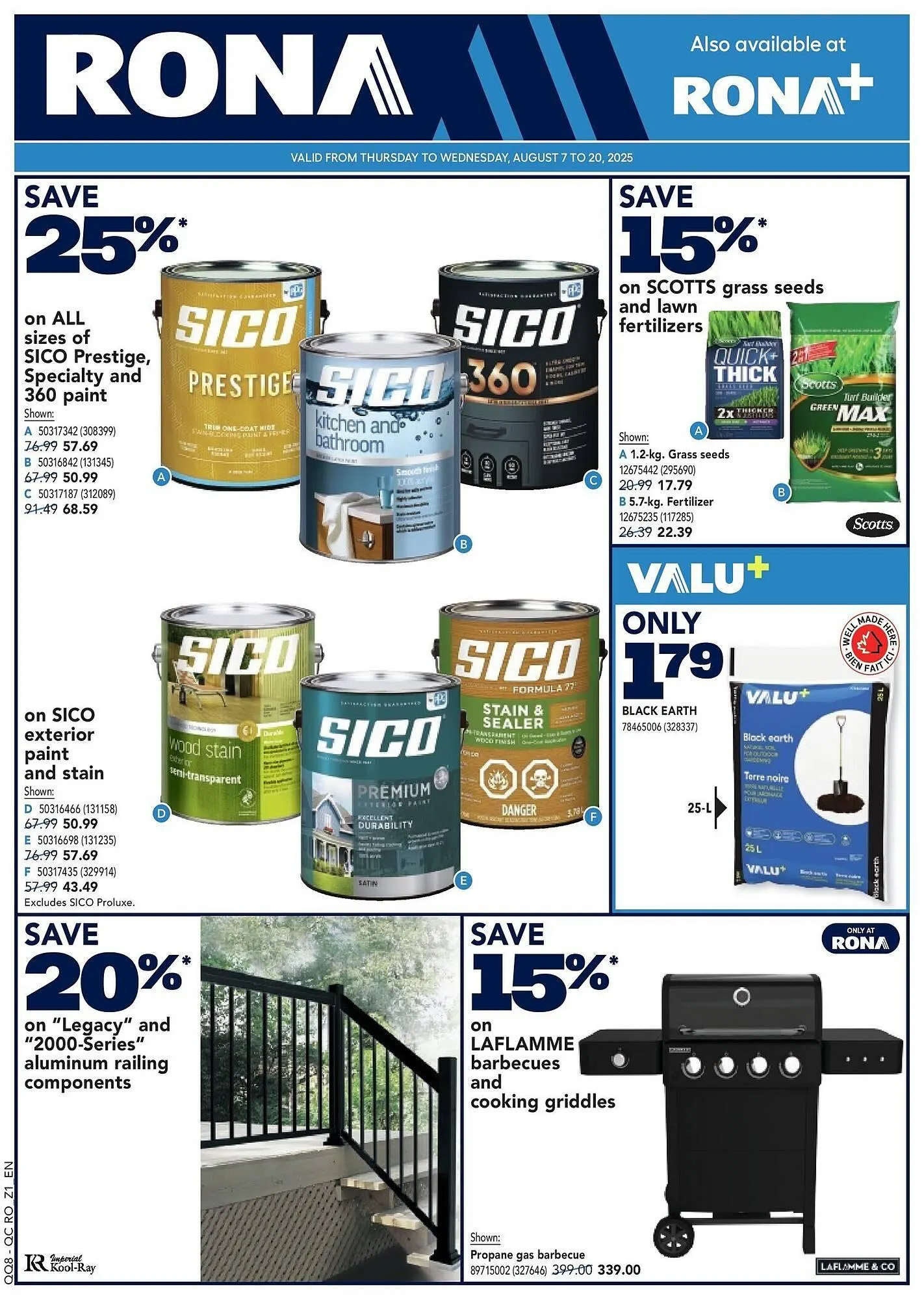 RONA flyer from August 14 to August 21 2025 - flyer page 1