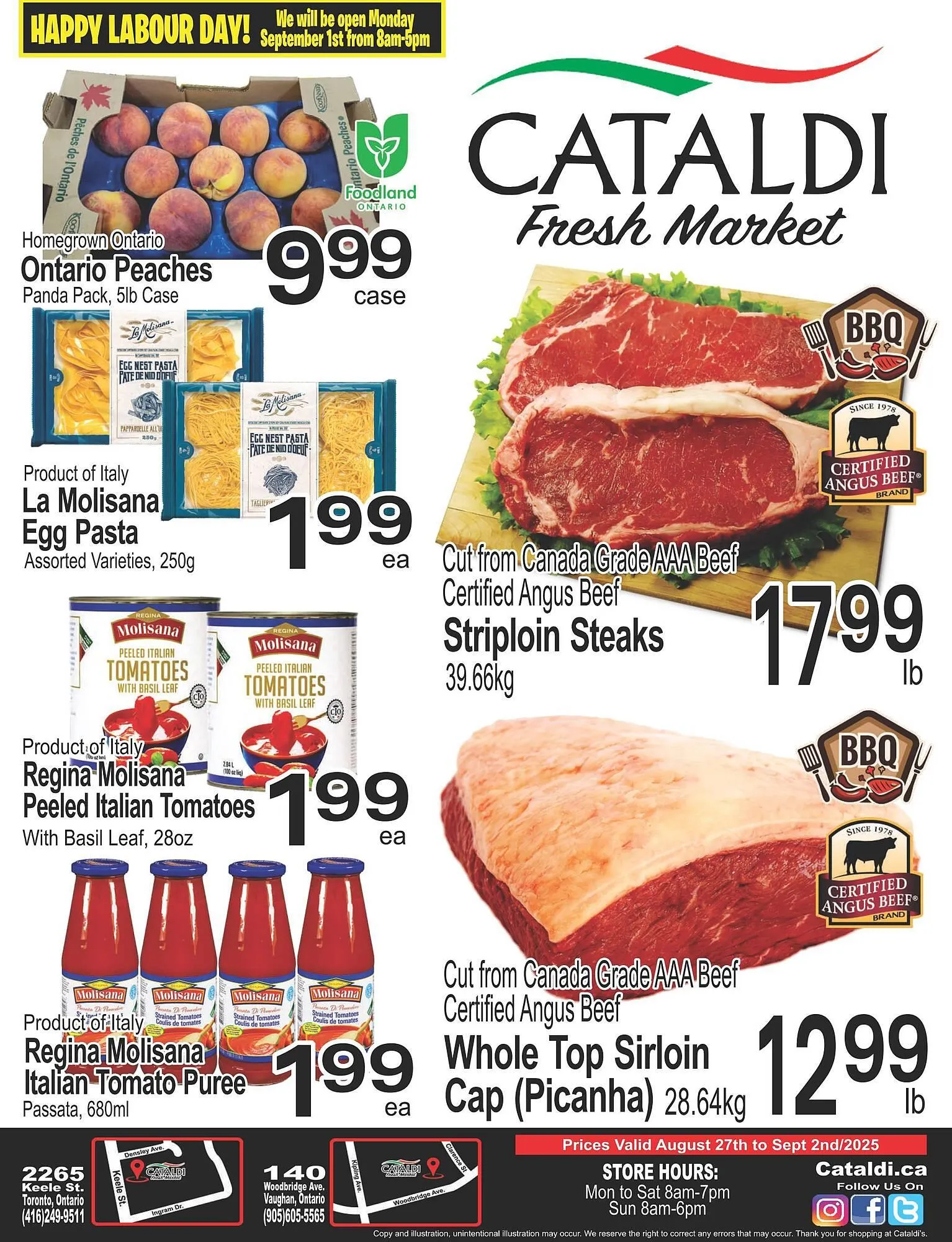 Cataldi Fresh Market flyer from August 27 to September 2 2025 - flyer page 1