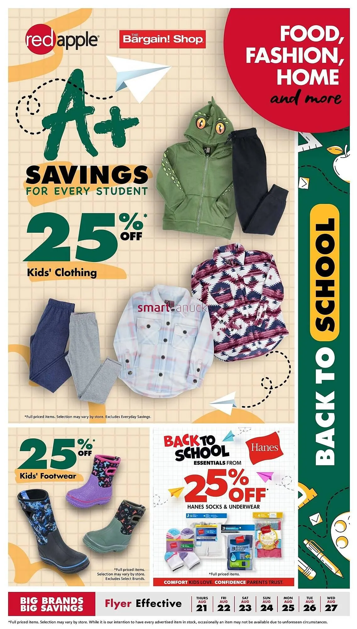 The Bargain Shop flyer from August 22 to August 28 2025 - flyer page 1