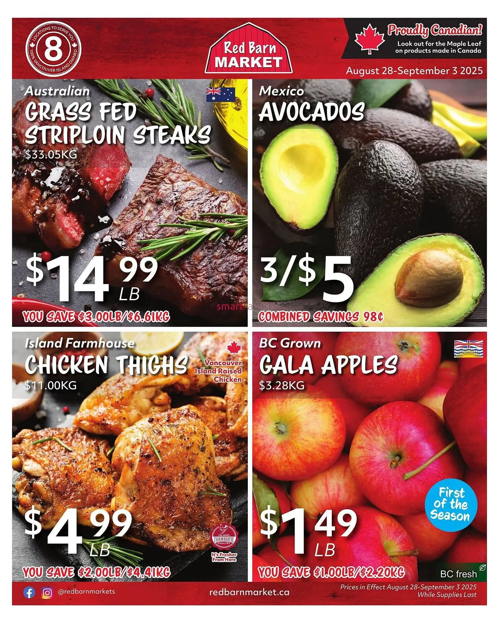 Red Barn Market flyer from August 28 to September 10 2025 - flyer page 1