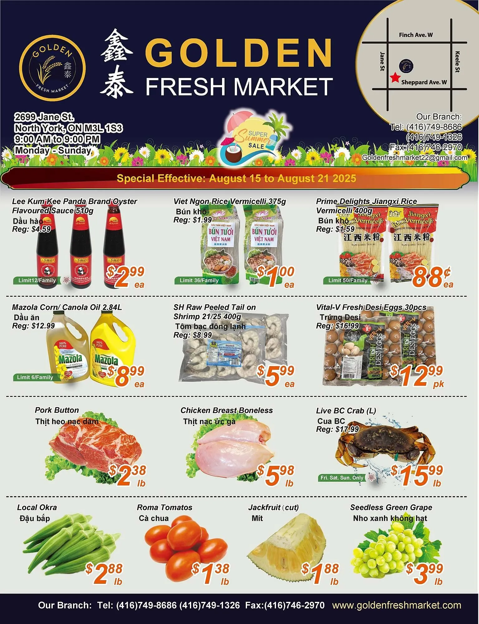 Golden Fresh Market flyer from August 15 to August 21 2025 - flyer page 1
