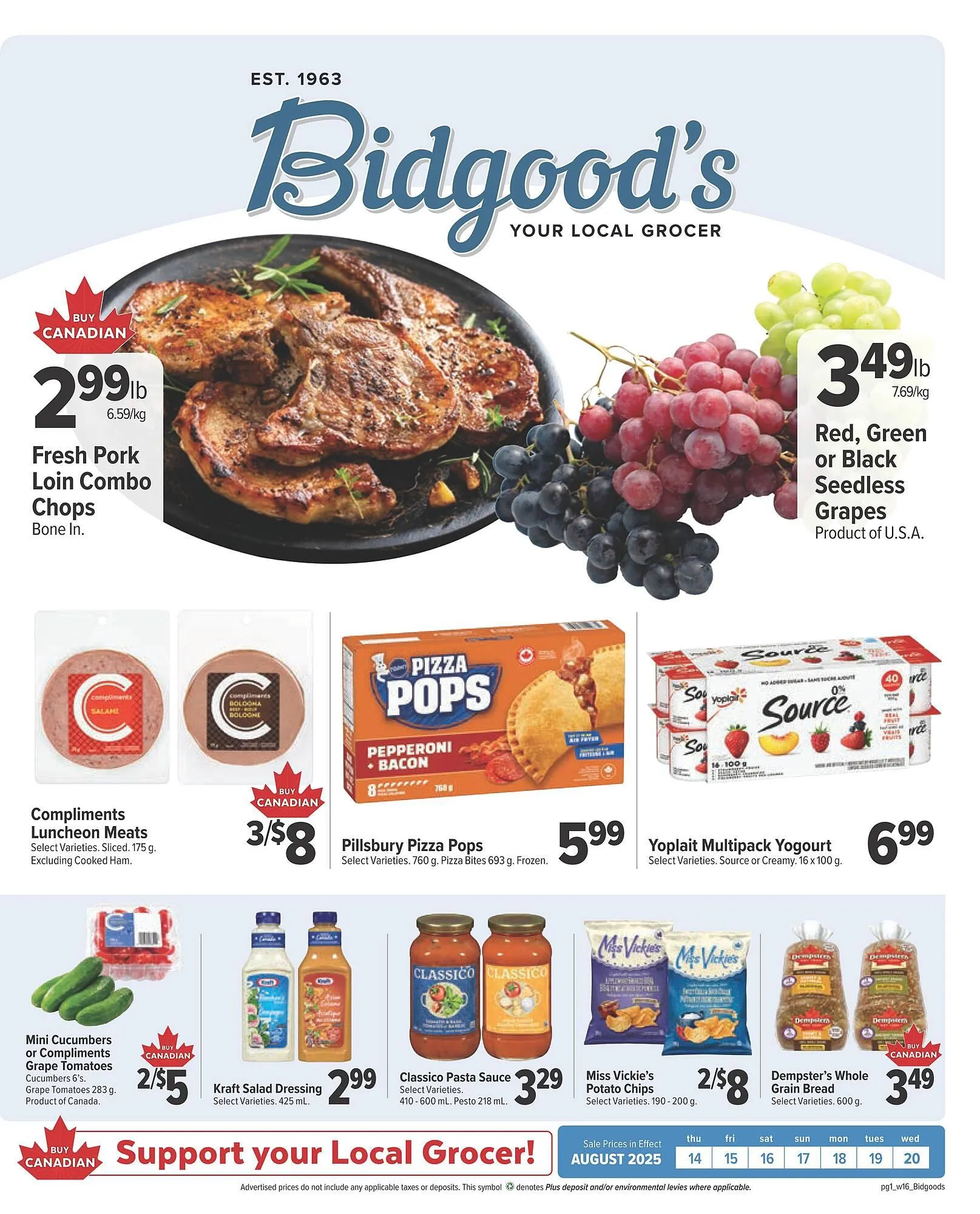 Bidgood's flyer from August 14 to August 20 2025 - flyer page 1