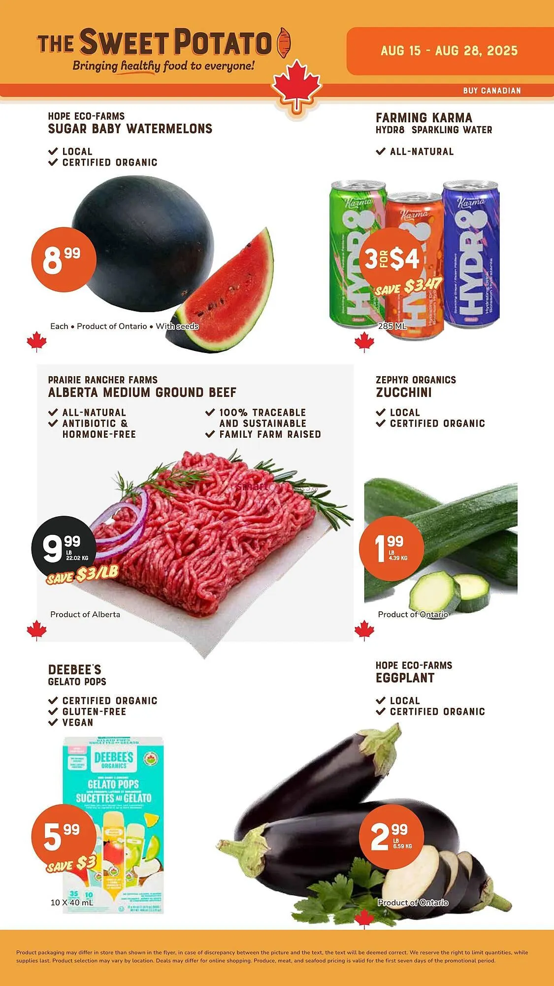 The Sweet Potato flyer from August 14 to August 27 2025 - flyer page 1
