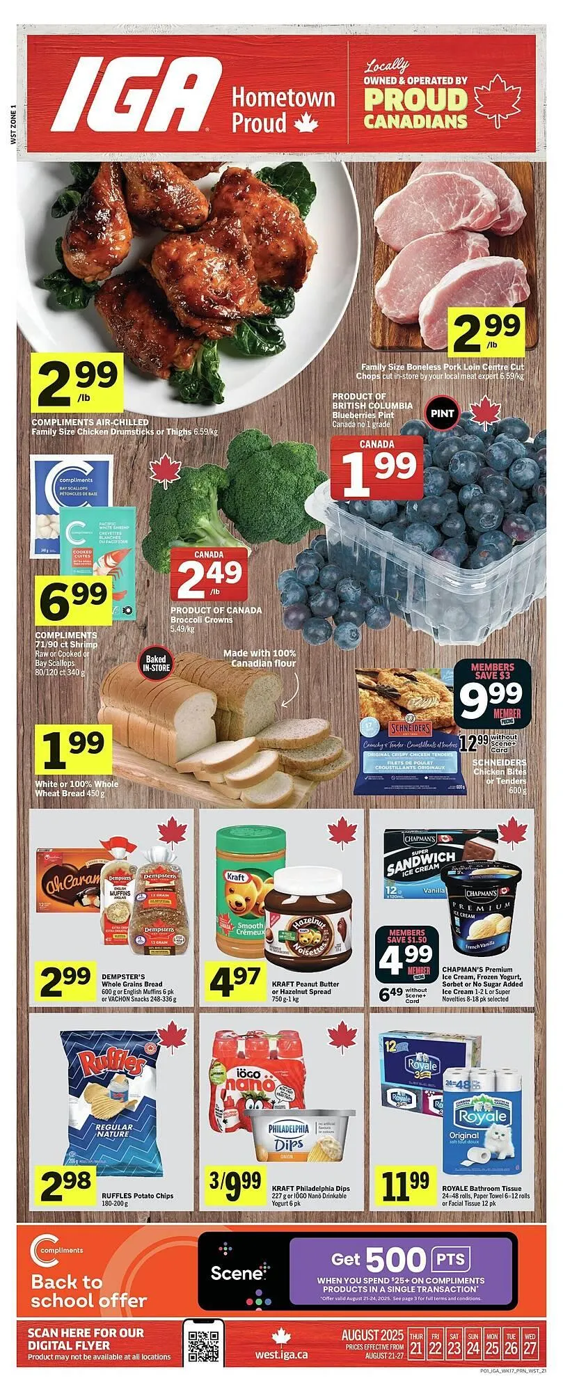 IGA flyer from August 21 to August 28 2025 - flyer page 1