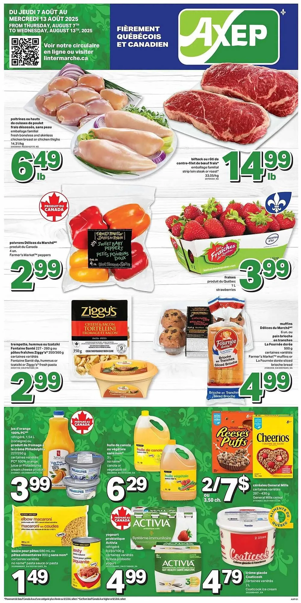 Axep flyer from August 8 to August 29 2025 - flyer page 1