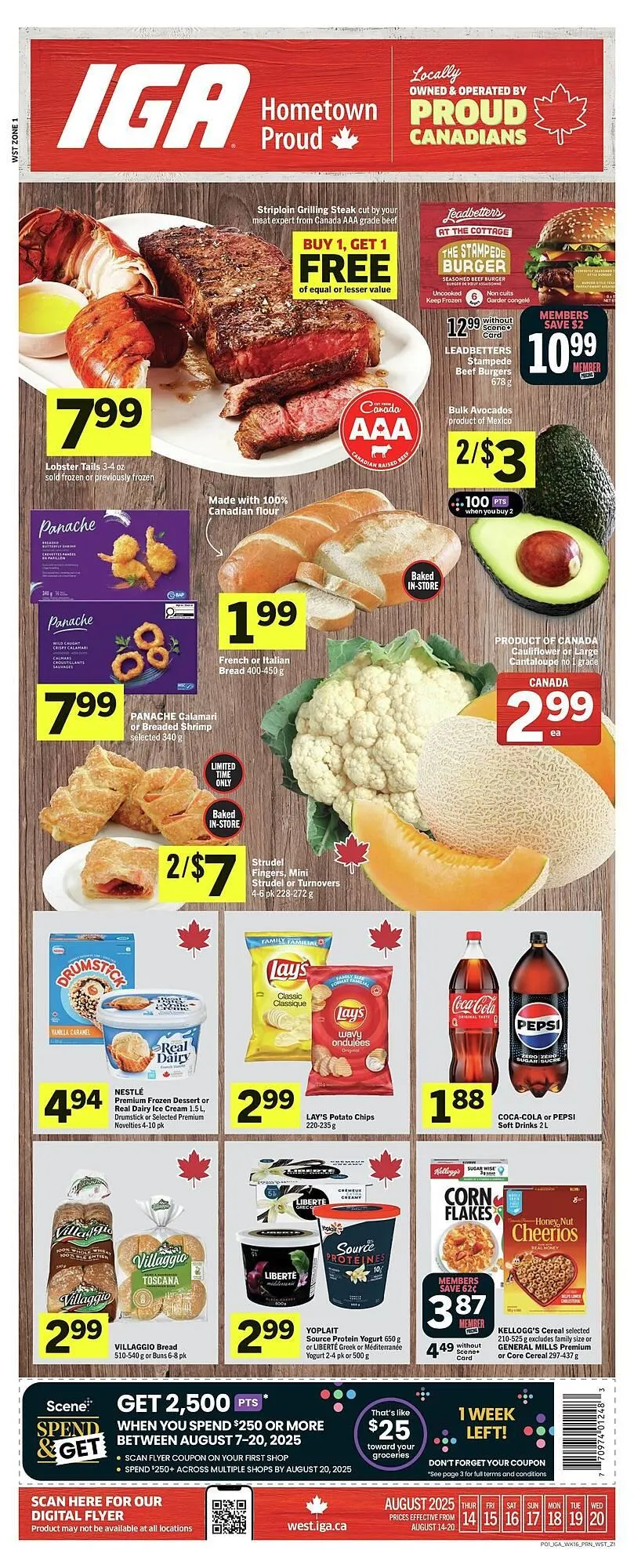 IGA flyer from August 14 to August 21 2025 - flyer page 1