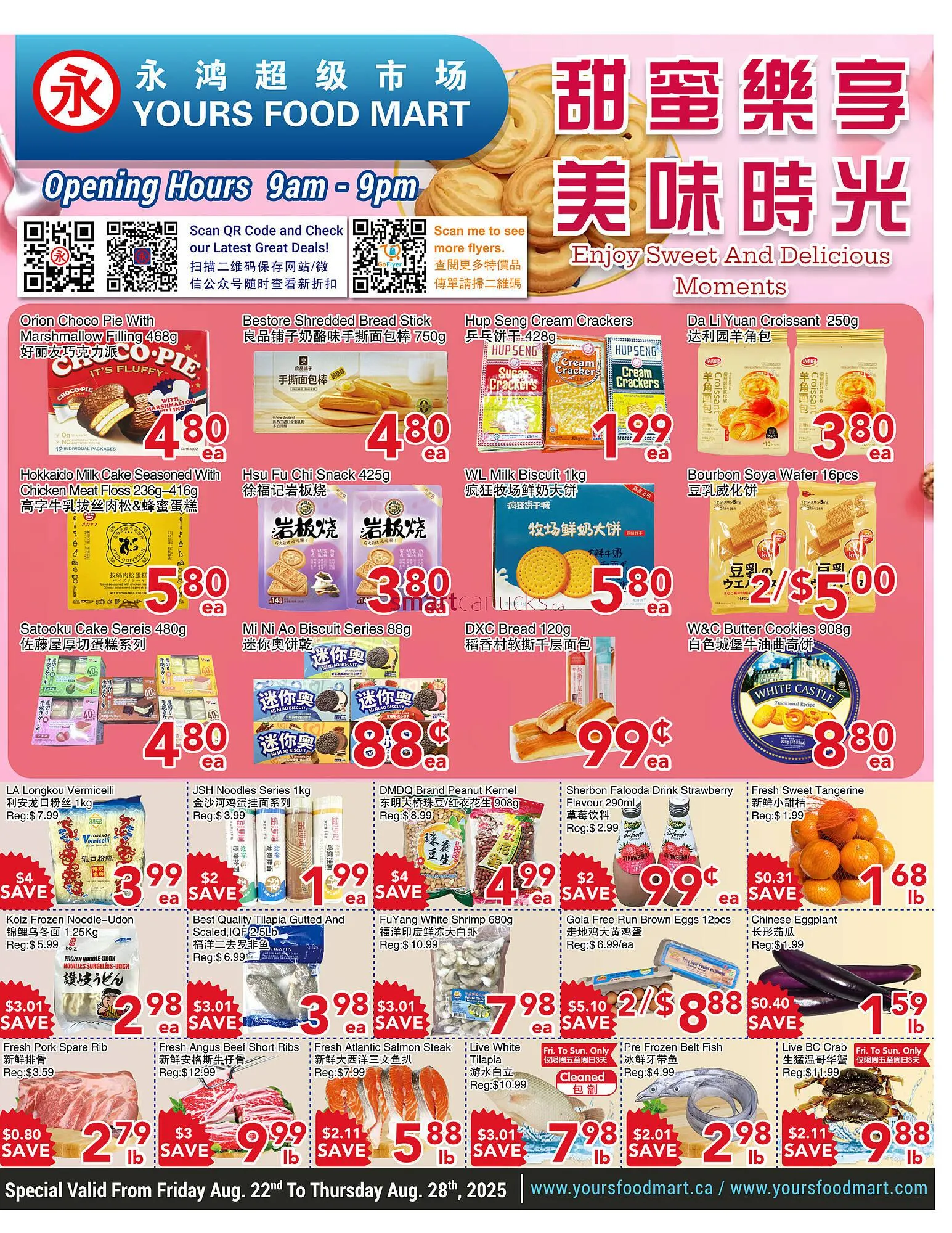 Yours Food Mart flyer from August 22 to August 28 2025 - flyer page 1