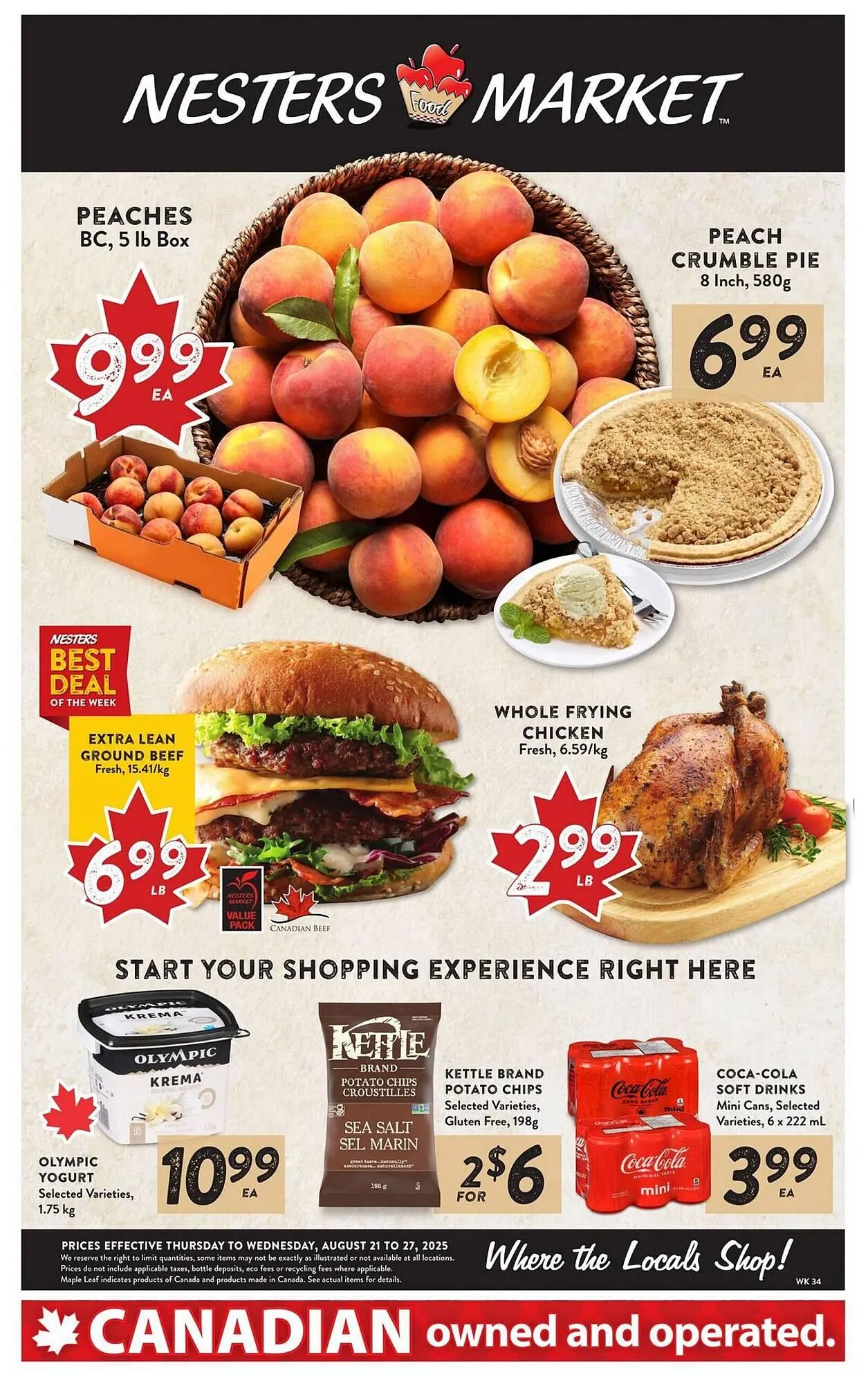 Nesters Market flyer from August 21 to August 27 2025 - flyer page 1