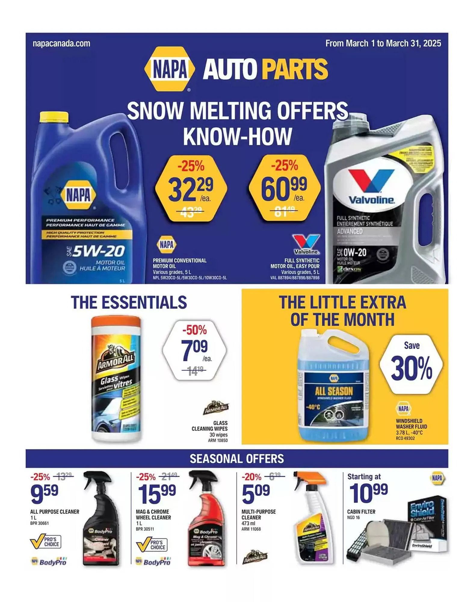 NAPA Auto Parts flyer - 1