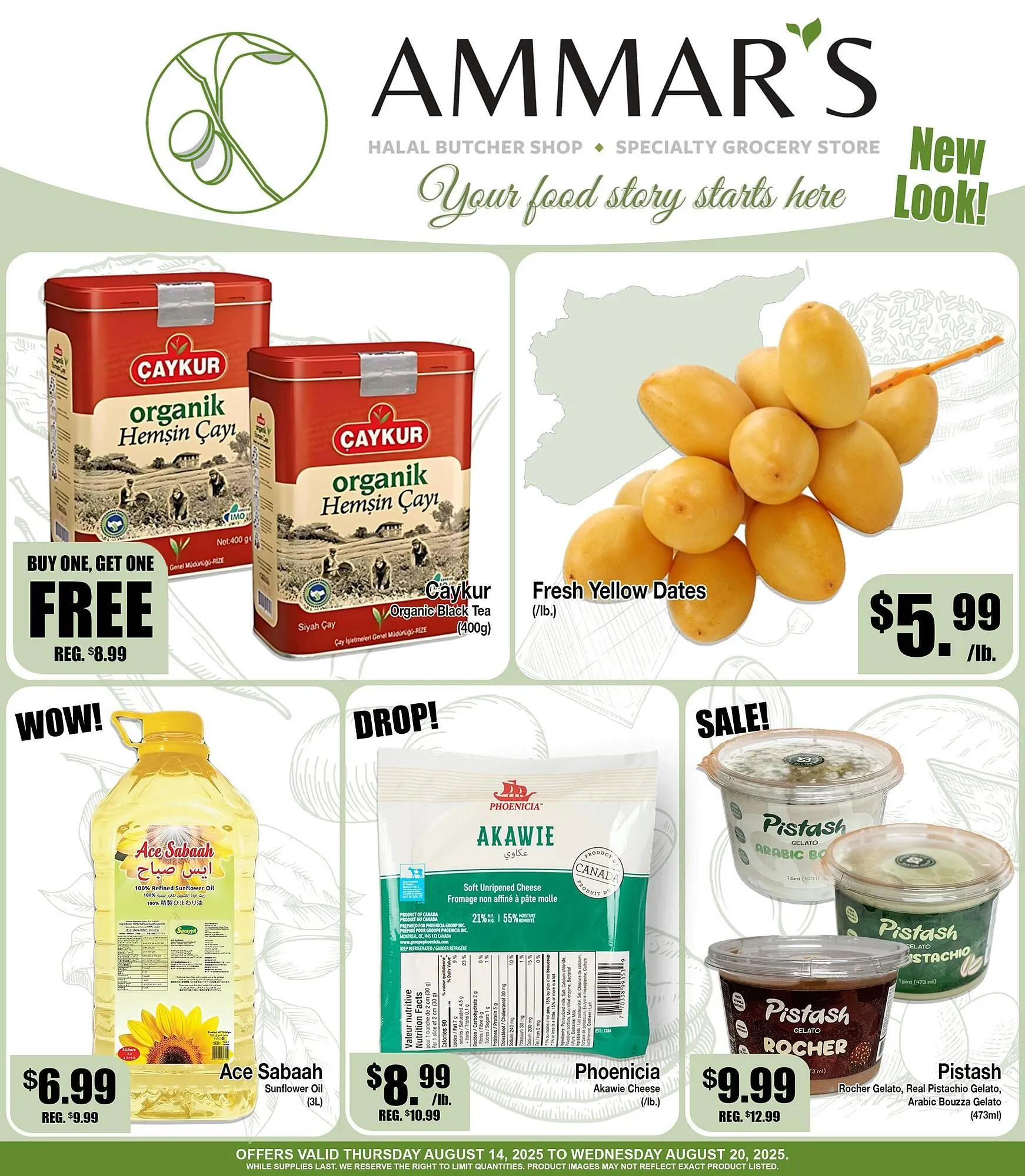 Ammar's Halal Meats flyer from August 14 to August 20 2025 - flyer page 1