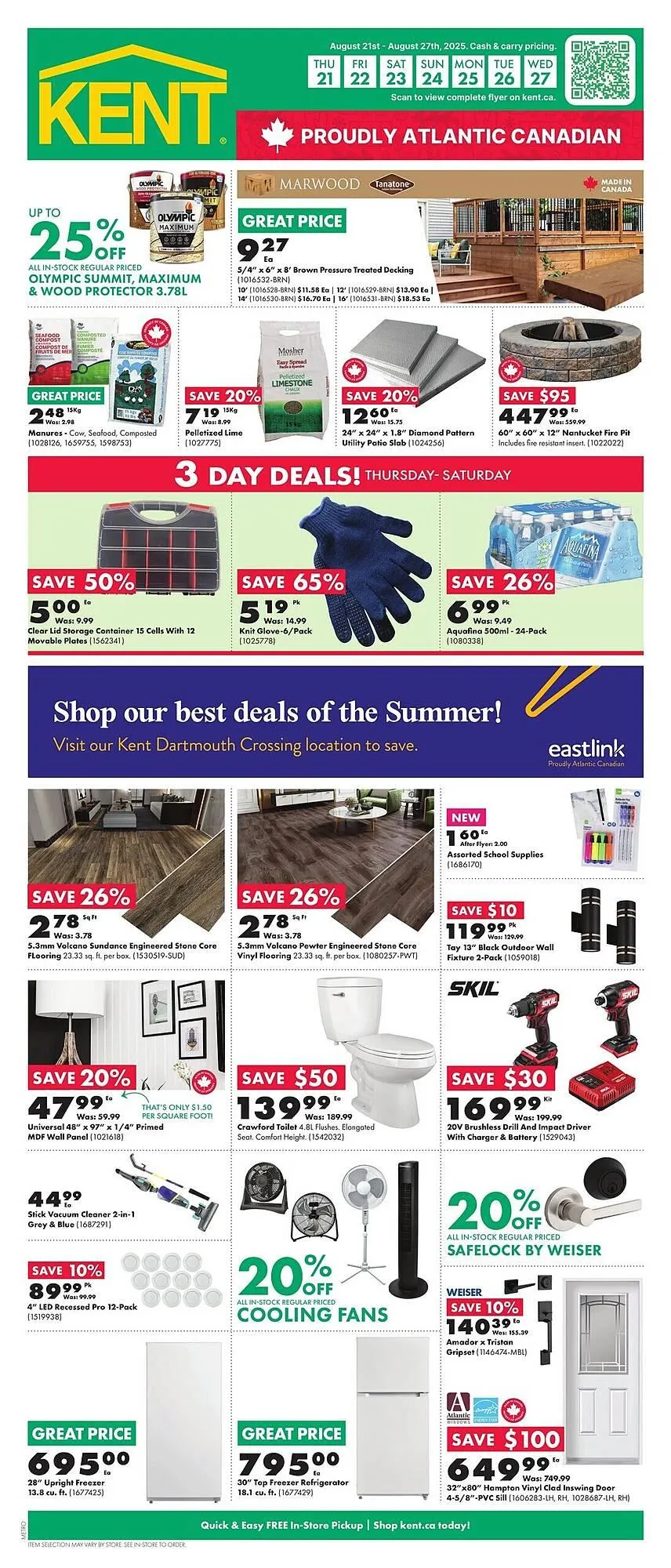 Kent flyer from August 22 to August 28 2025 - flyer page 1