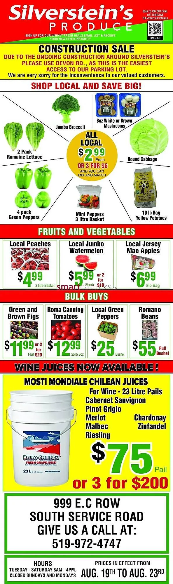 Silverstein's Produce flyer from August 21 to August 27 2025 - flyer page 1