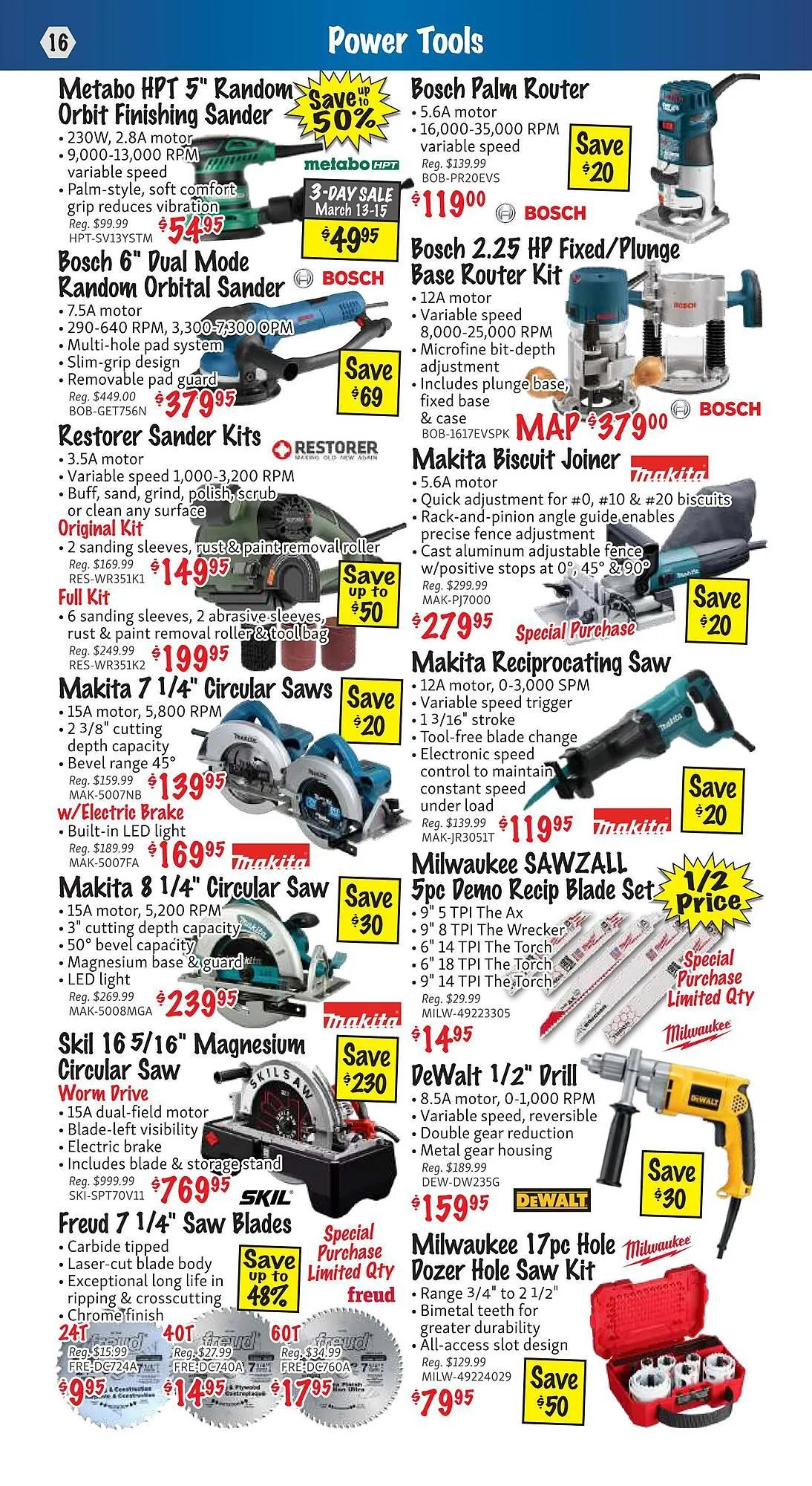 KMS Tools flyer from March 1 to March 31 2025 - flyer page 16