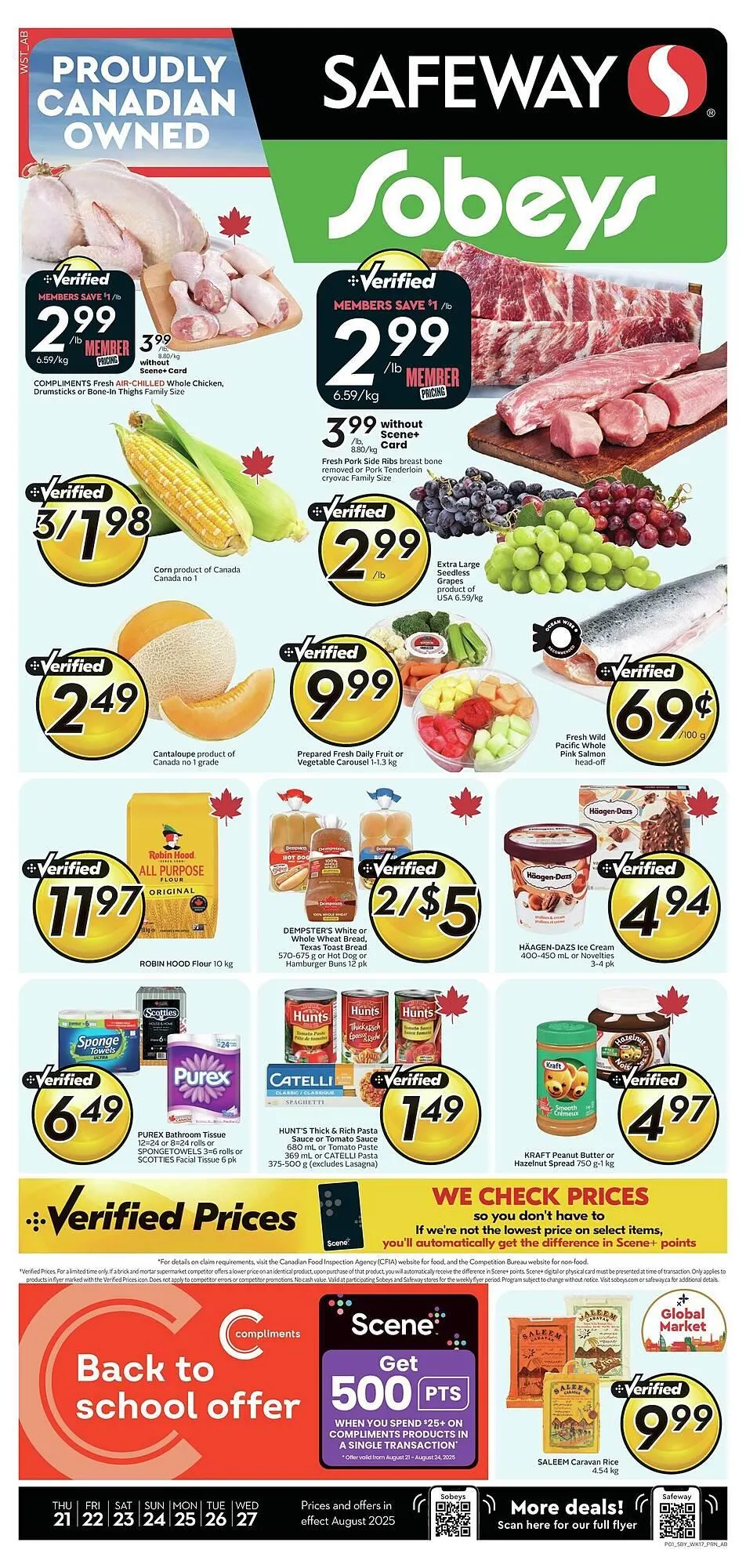 Safeway flyer from August 21 to August 28 2025 - flyer page 1