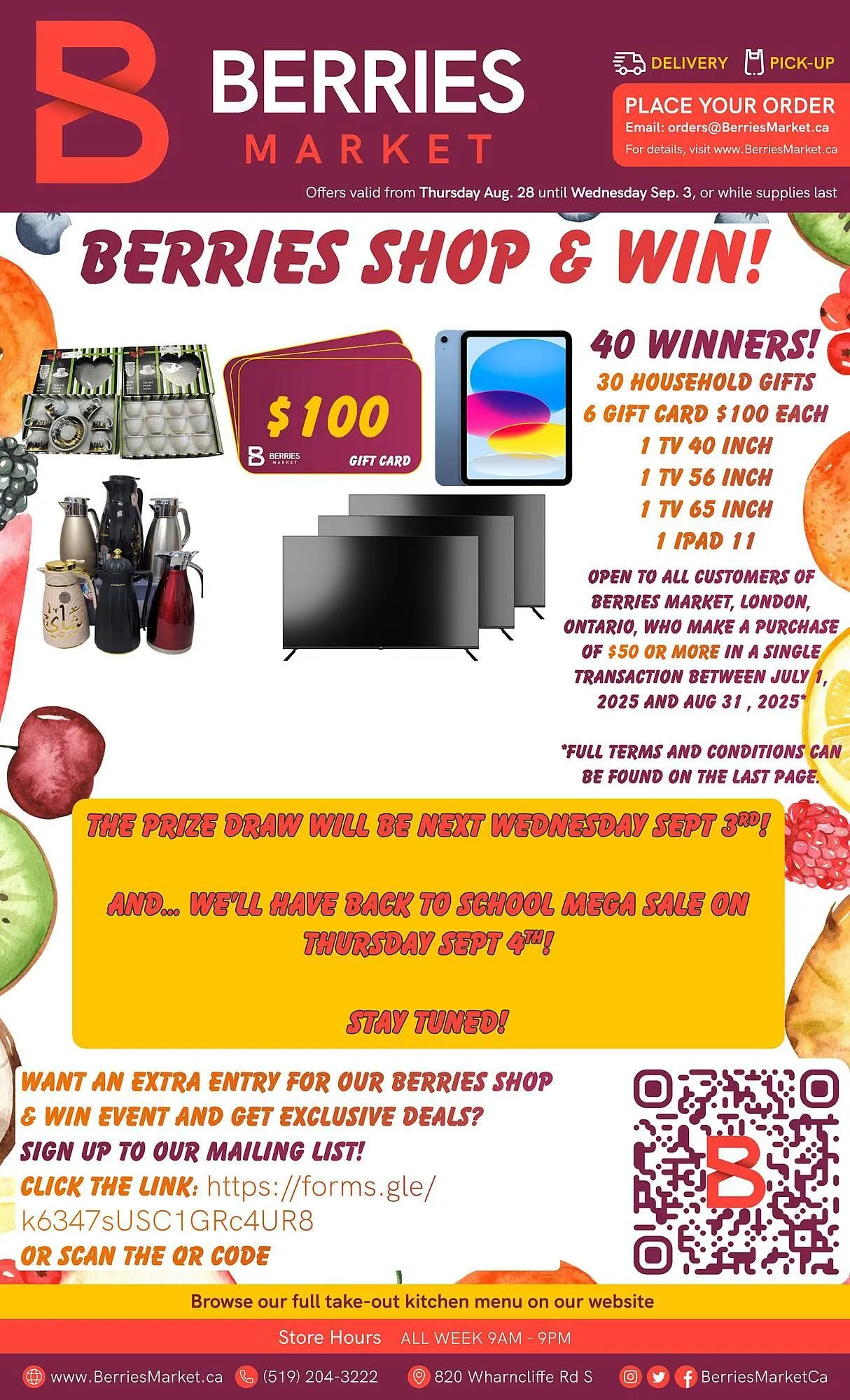 Berries Market flyer from August 28 to September 10 2025 - flyer page 1