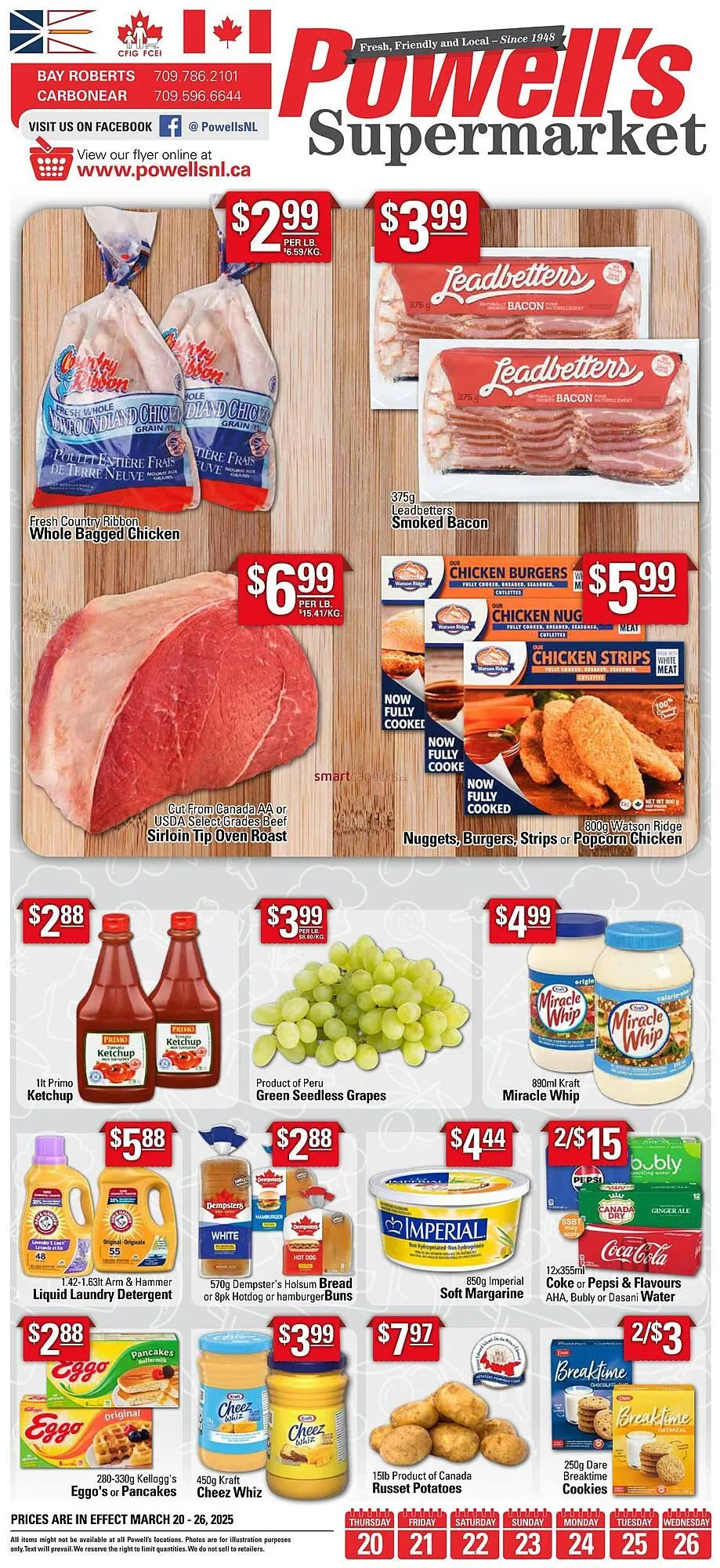 Powells Supermarket flyer - 1