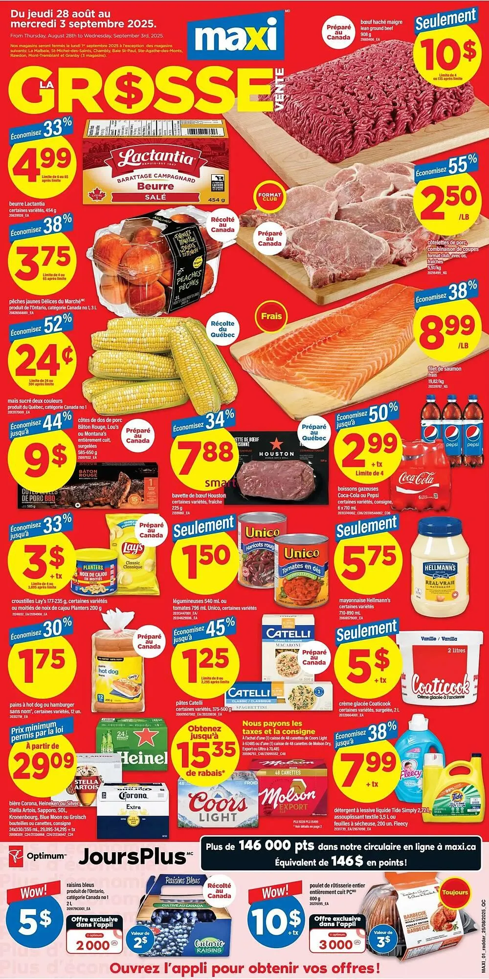Maxi flyer from August 28 to September 3 2025 - flyer page 1