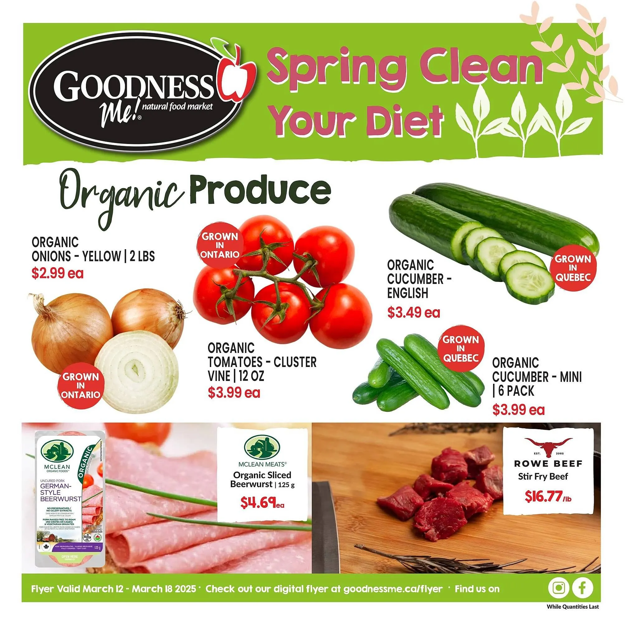 Goodness Me flyer - 1