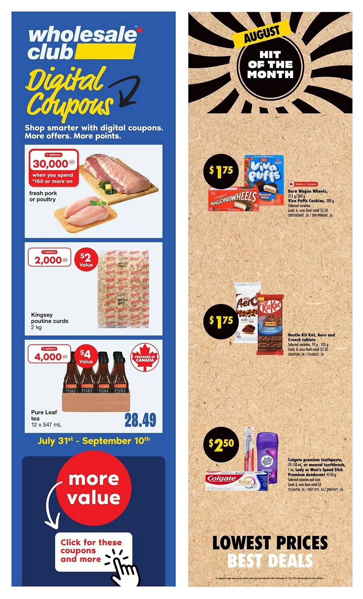 Wholesale Club flyer from August 21 to August 27 2025 - flyer page 1