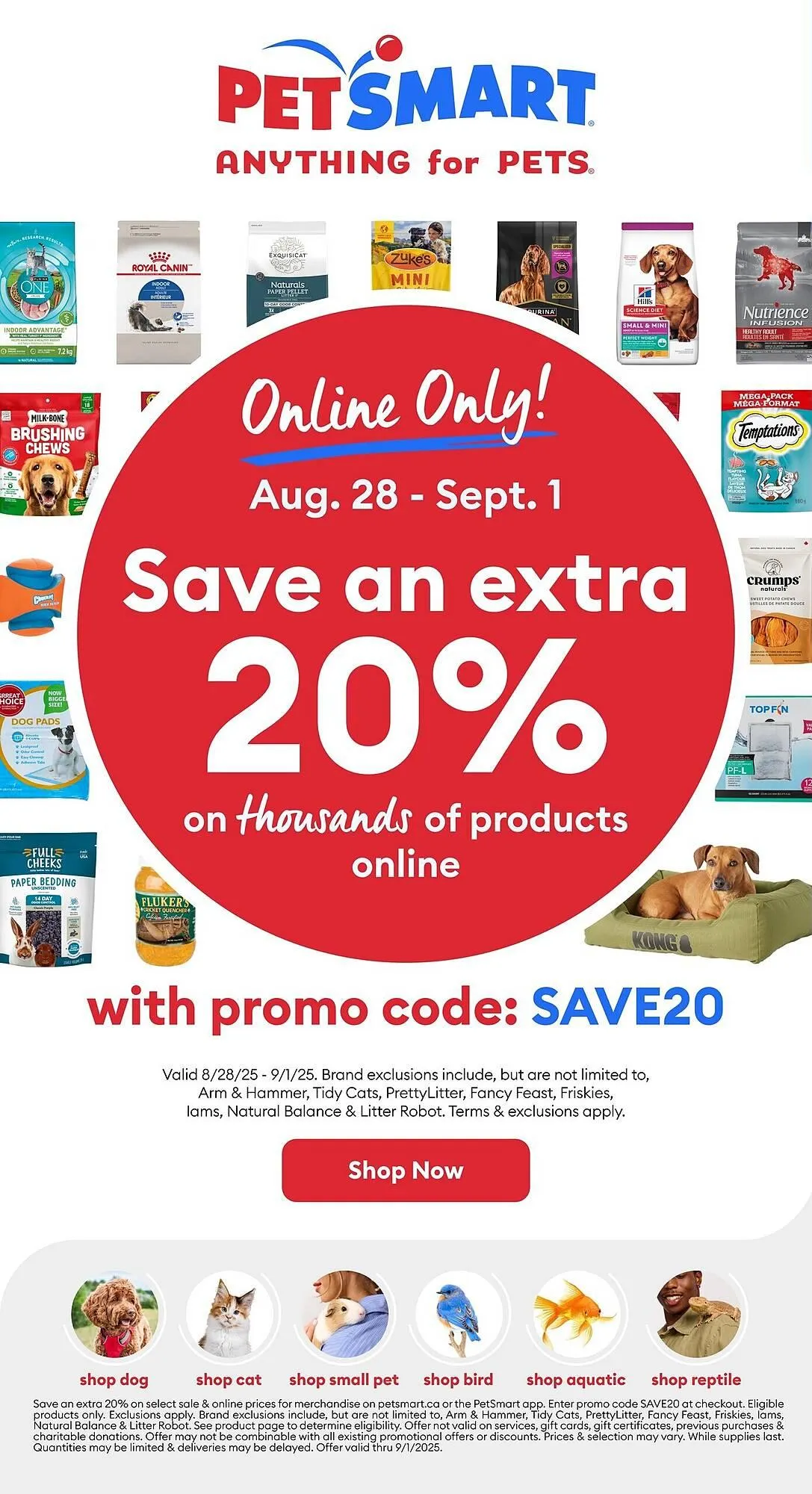 Petsmart flyer from August 29 to September 4 2025 - flyer page 1