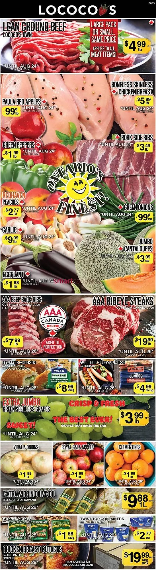Lococo's flyer from August 22 to August 28 2025 - flyer page 1