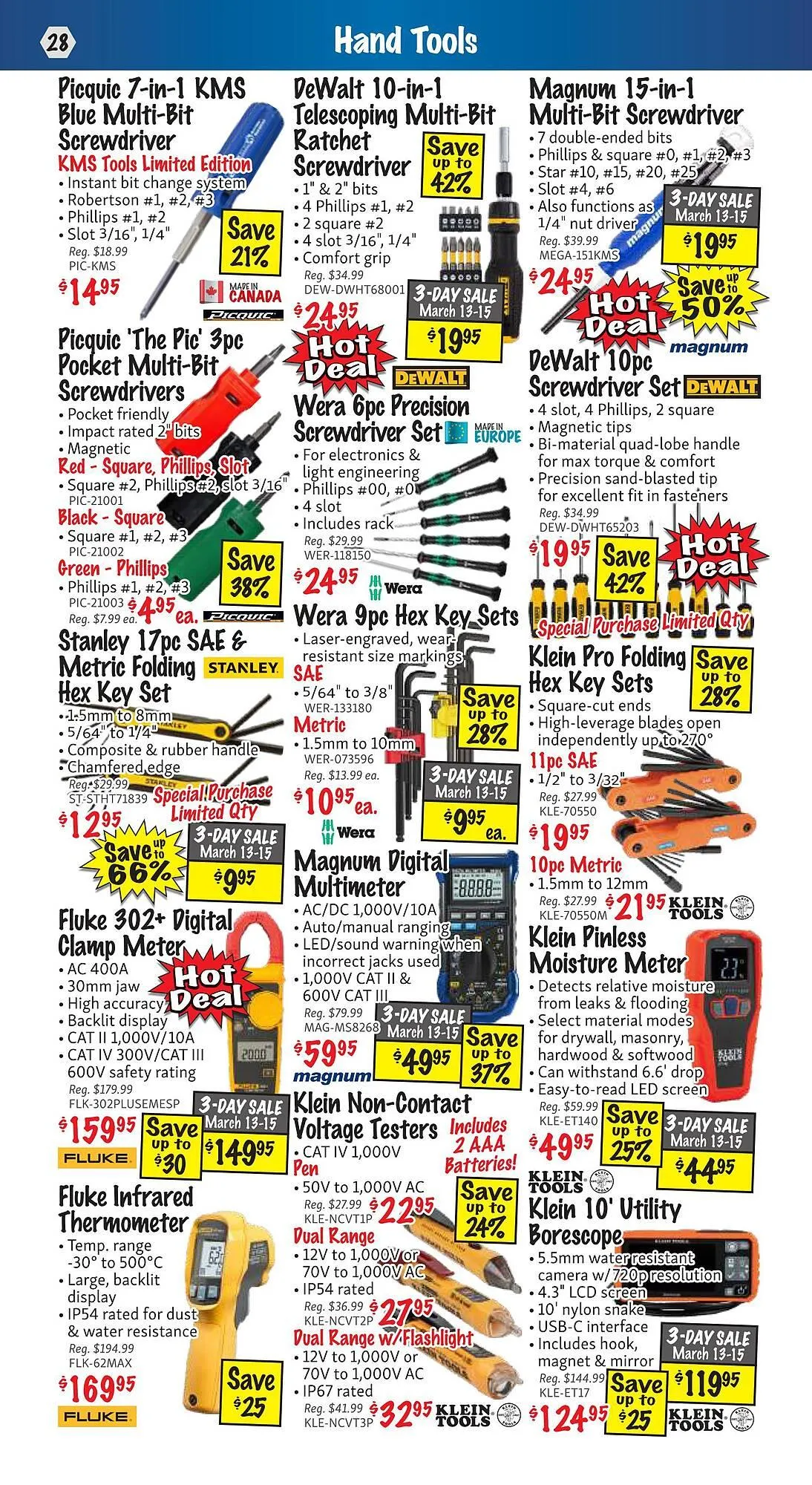 KMS Tools flyer from March 1 to March 31 2025 - flyer page 28