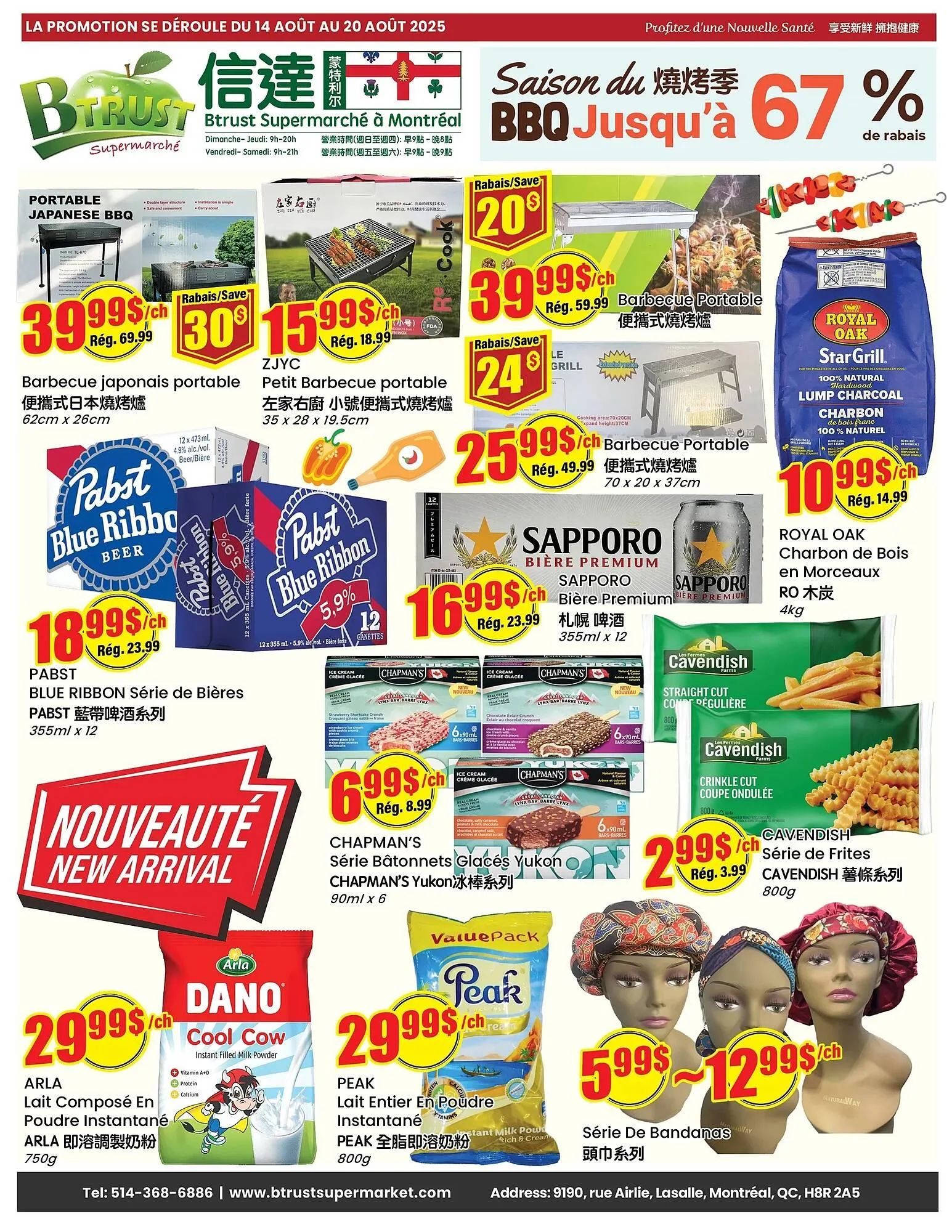 Btrust Supermarket flyer from August 14 to August 20 2025 - flyer page 1