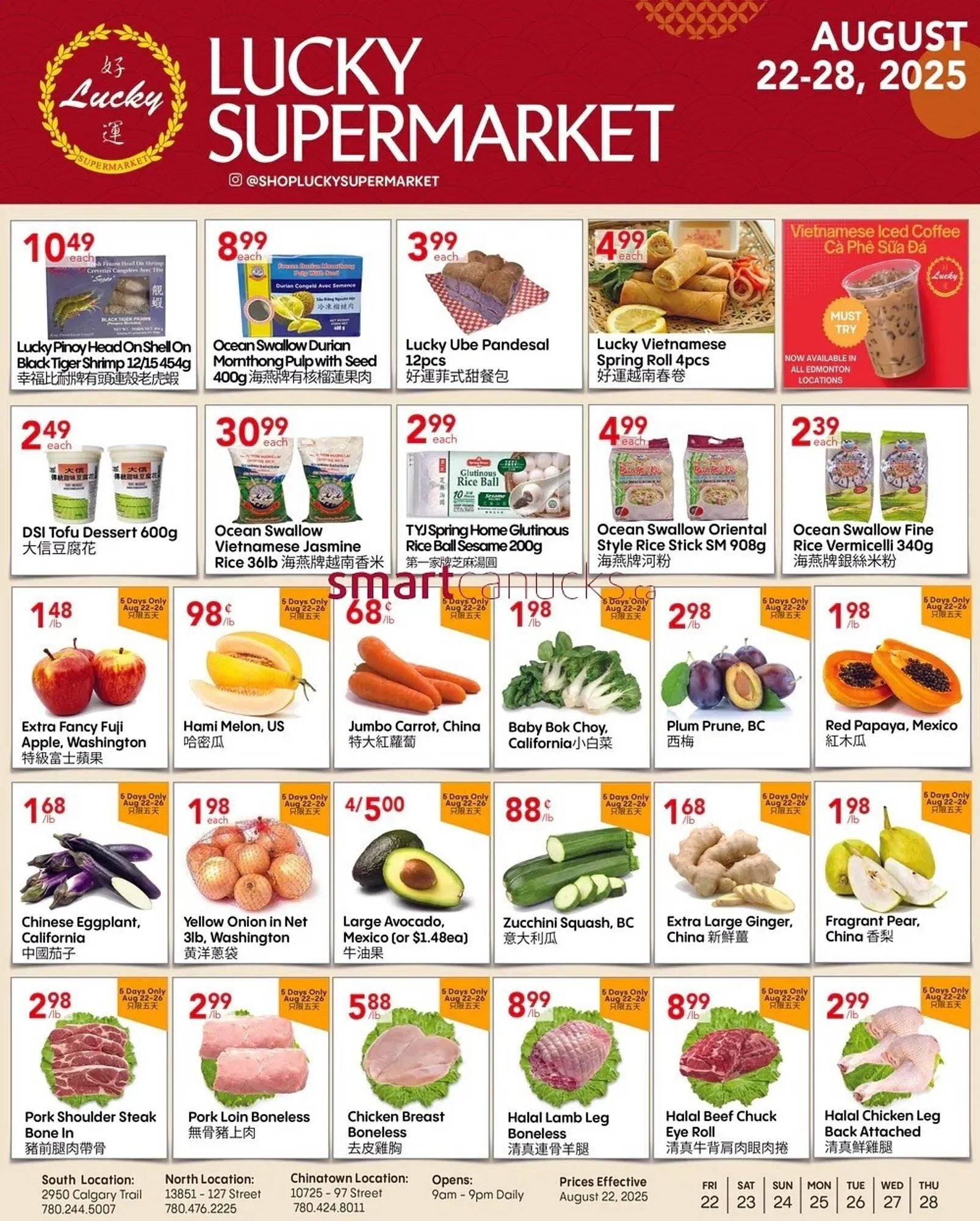 Lucky Supermarket flyer from August 22 to August 28 2025 - flyer page 1