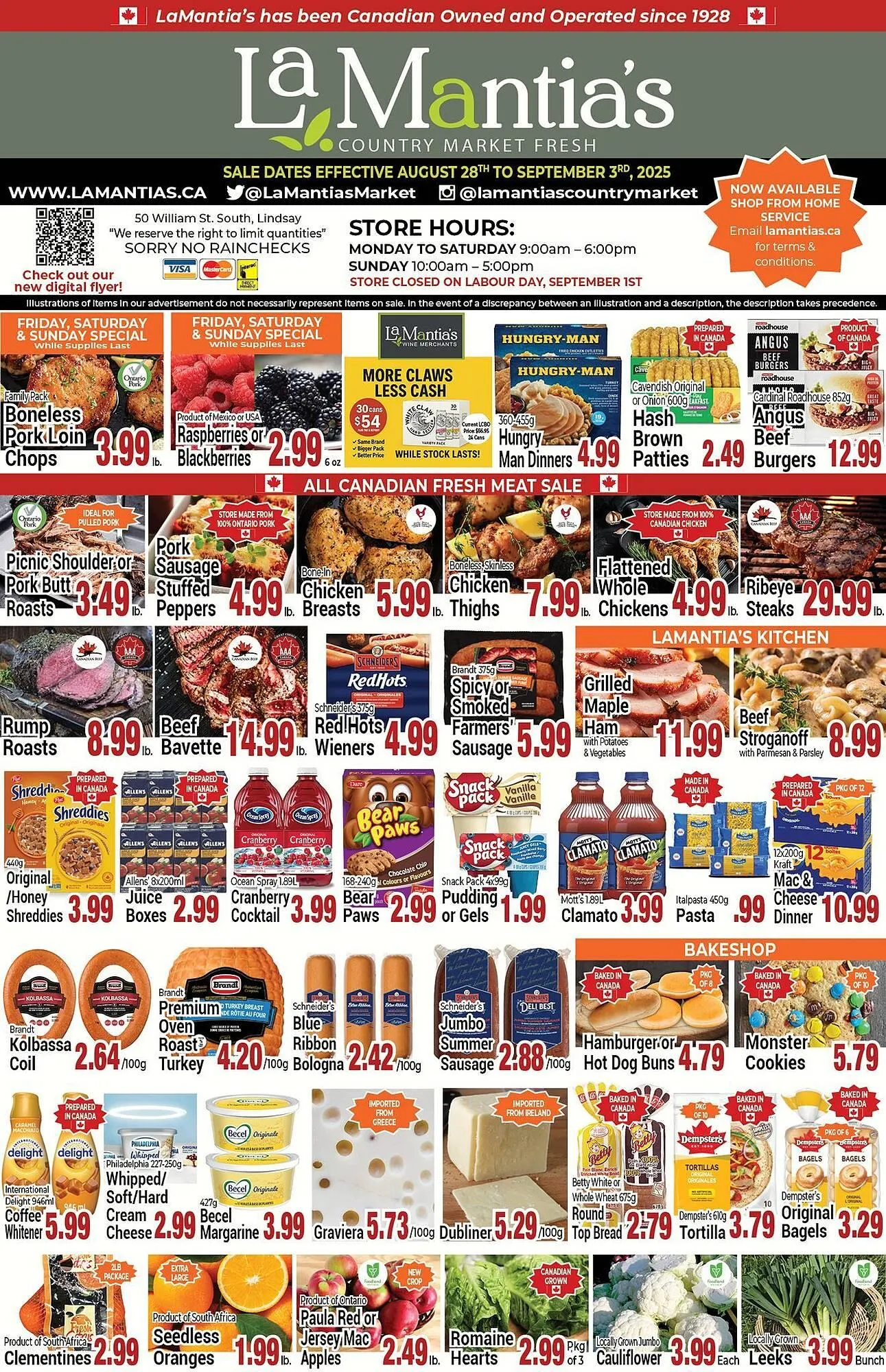 Lamantia's flyer from August 28 to September 3 2025 - flyer page 1