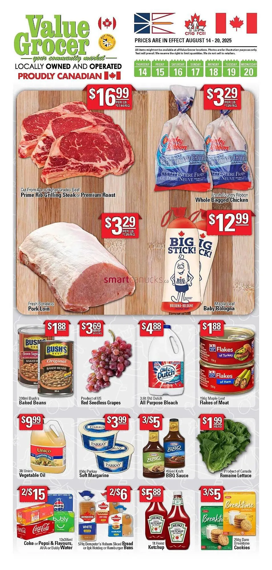 Value Grocer flyer from August 14 to August 20 2025 - flyer page 1