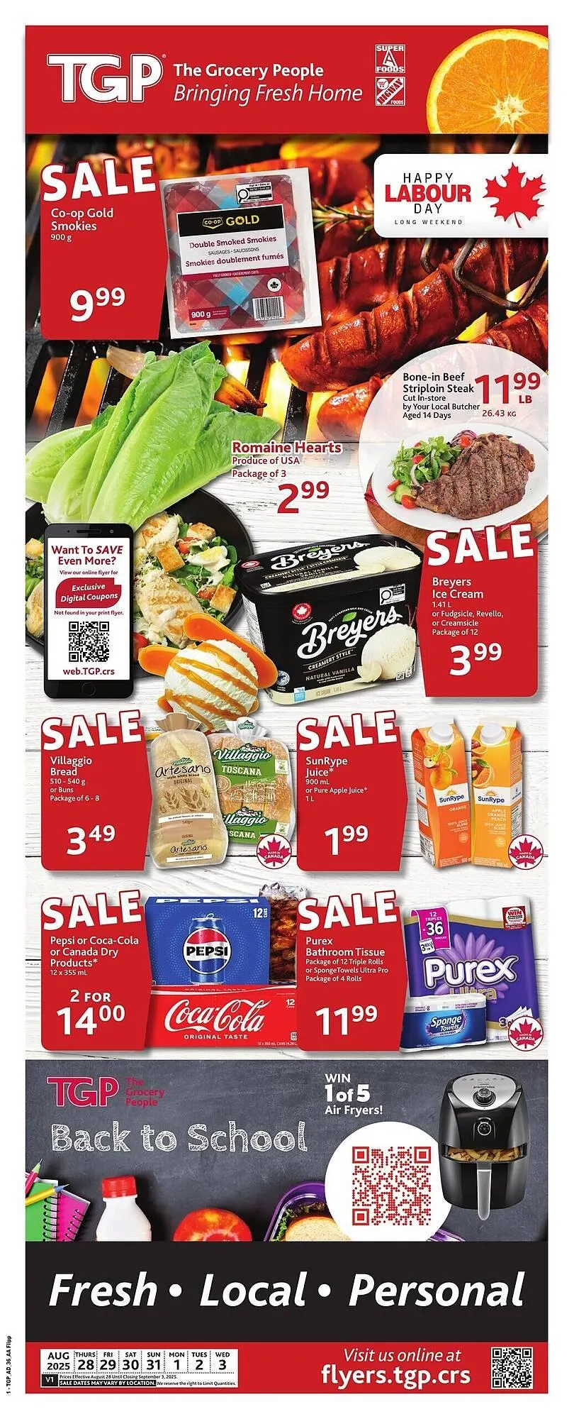 TGP The Grocery People flyer from August 28 to September 3 2025 - flyer page 1