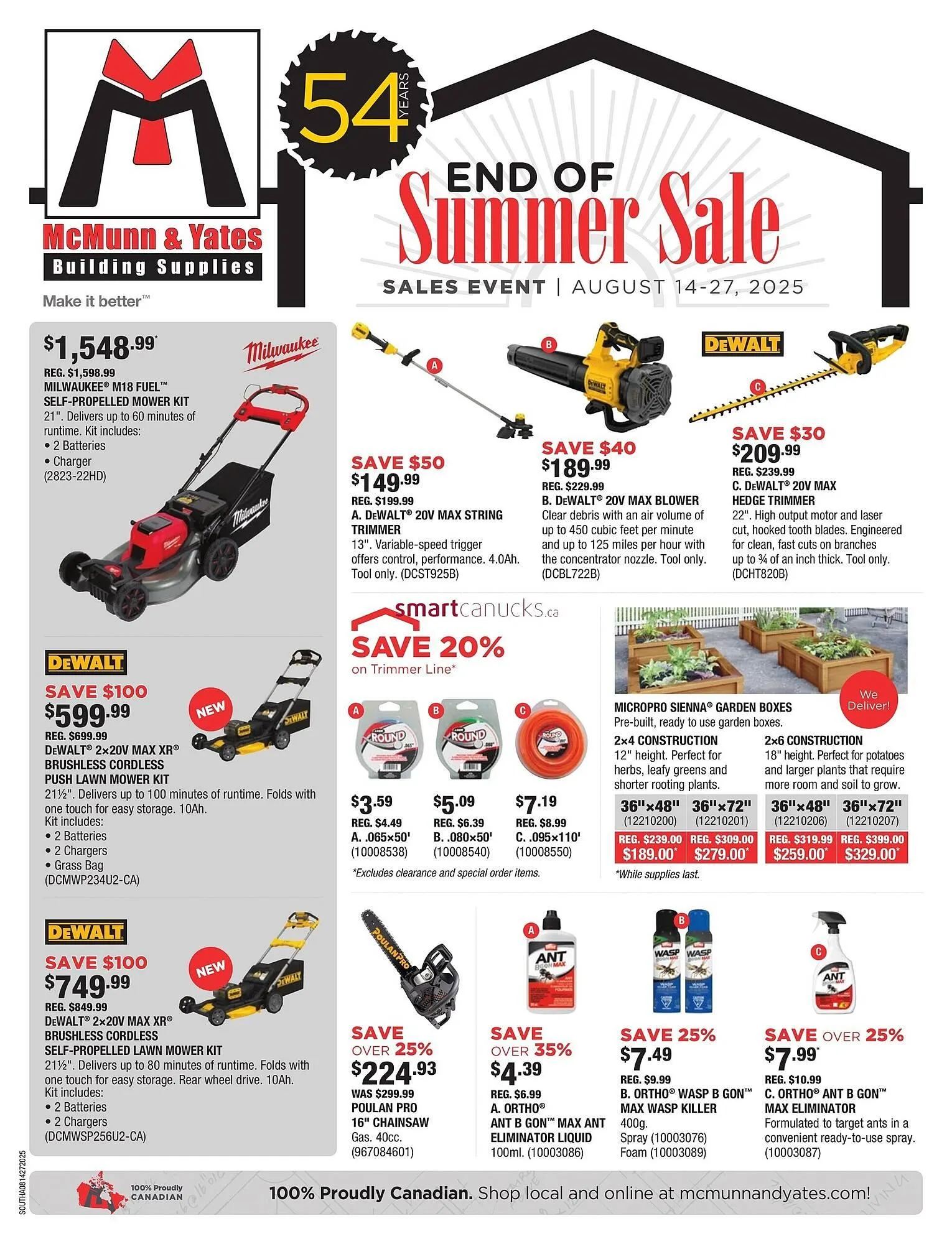 McMunn & Yates Building Supplies flyer from August 14 to August 20 2025 - flyer page 1