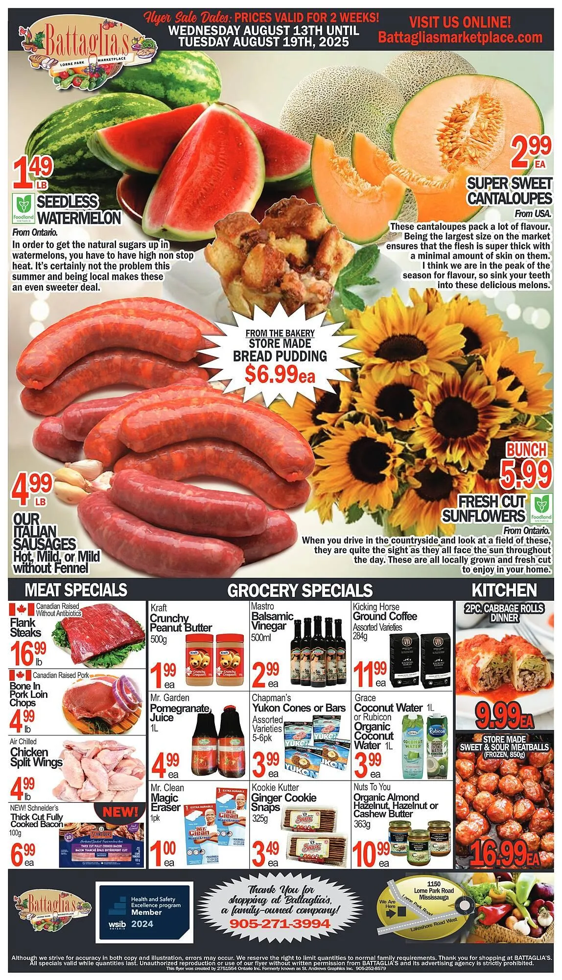Battaglia's Marketplace flyer from August 13 to August 19 2025 - flyer page 1