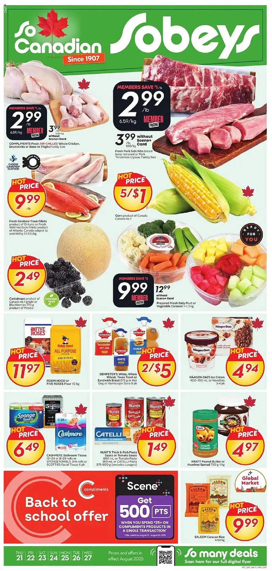 Sobeys flyer from August 21 to August 28 2025 - flyer page 1